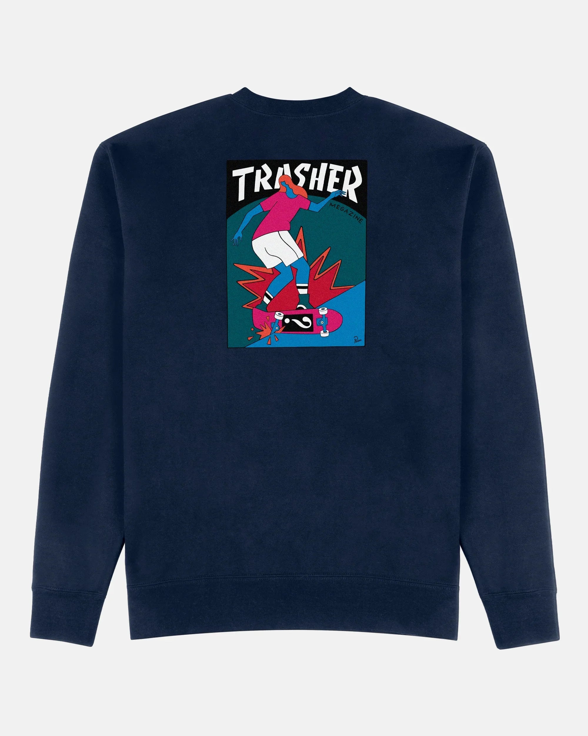 TRASHER HURRICANE - CREWNECK - NAVY - Four Street
