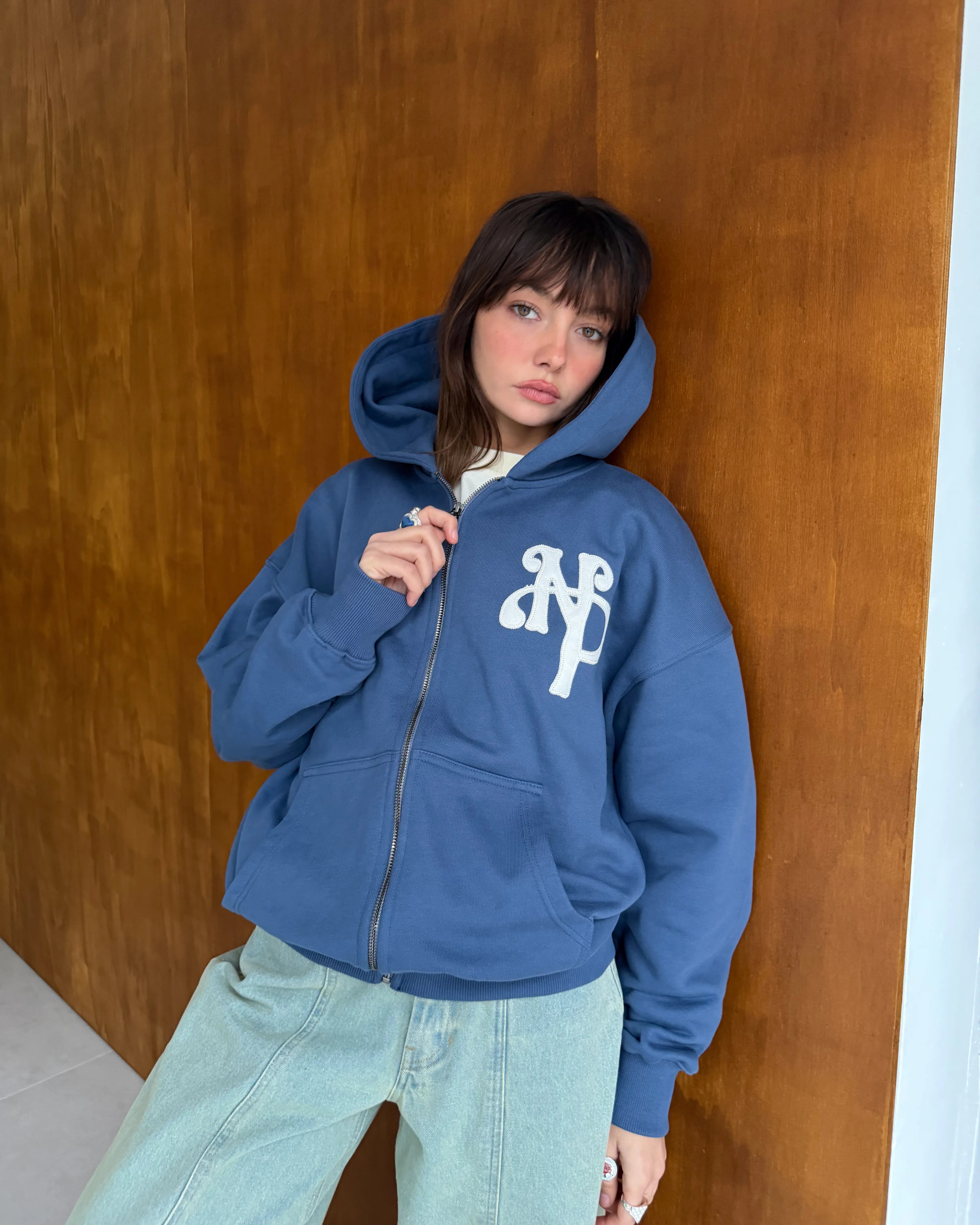 Kill Bill Zip-Up Hoodie Indigo