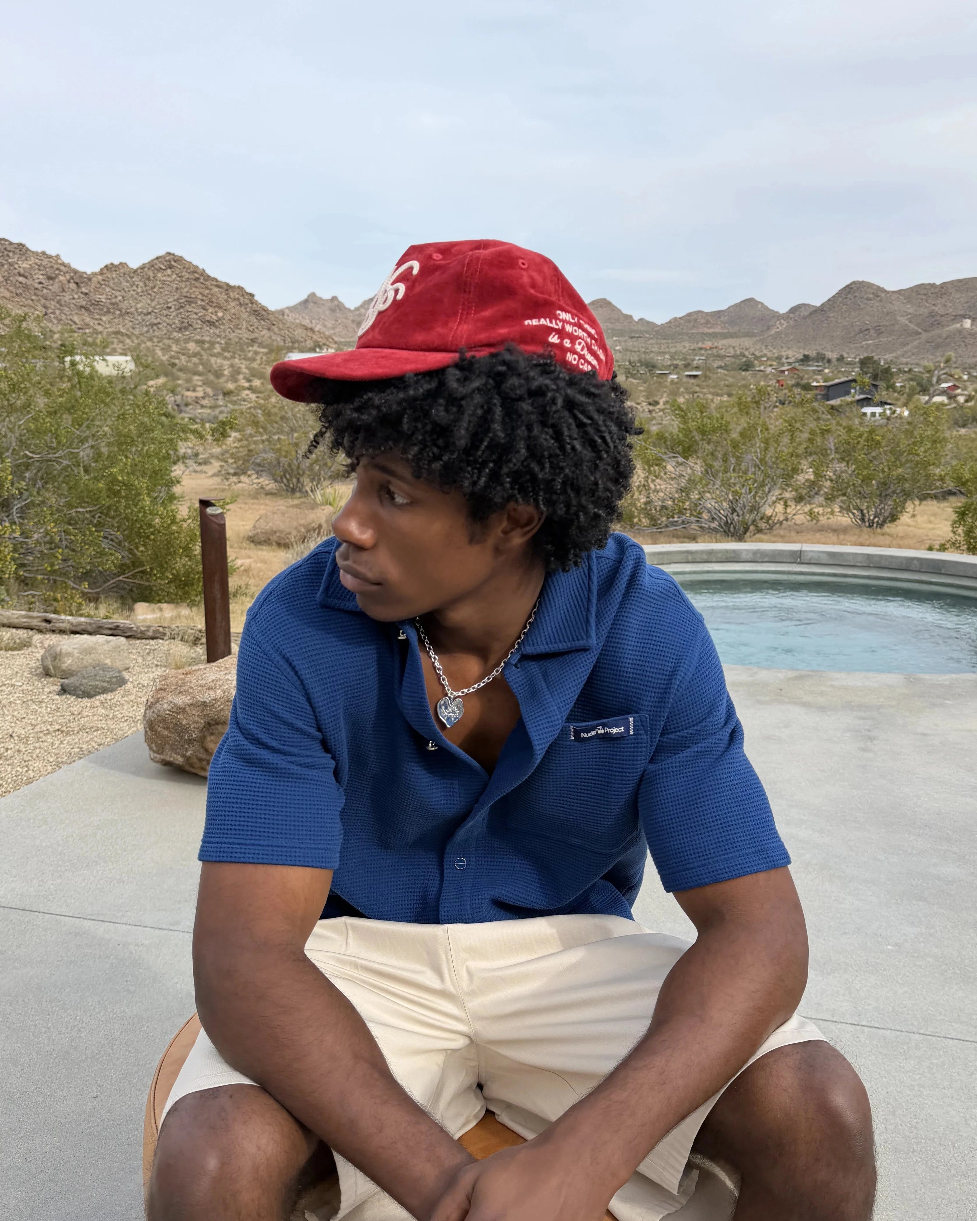 Montecarlo Waffle Shirt Navy