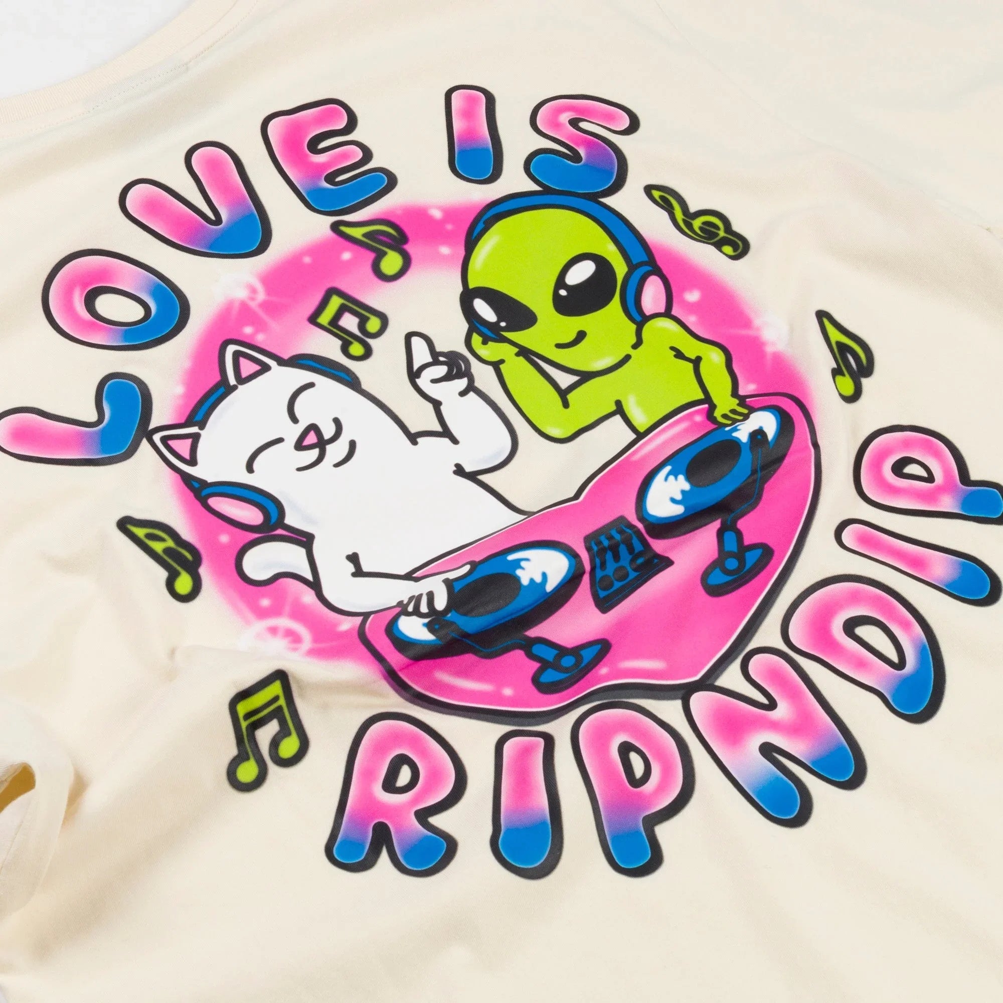 Love Is Ripndip Tee (Natural) - Camiseta - Four Street