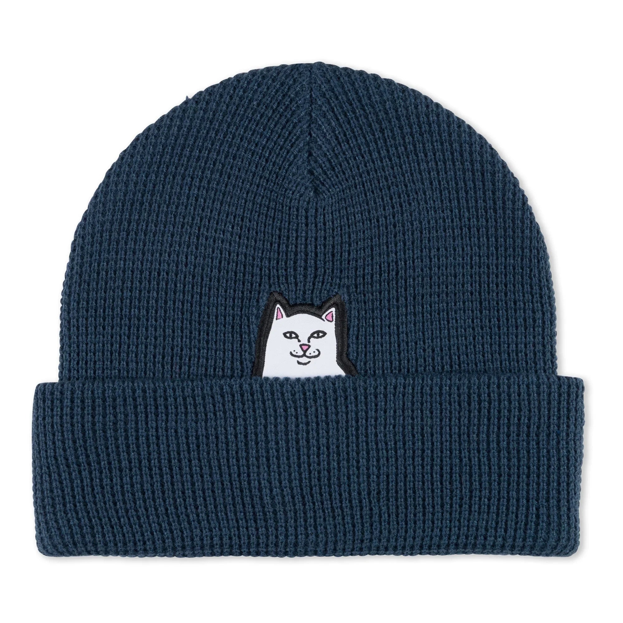 Lord Nermal Waffle Knit Beanie (Navy) - Four Street