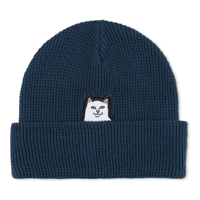 Lord Nermal Waffle Knit Beanie (Navy) - Four Street