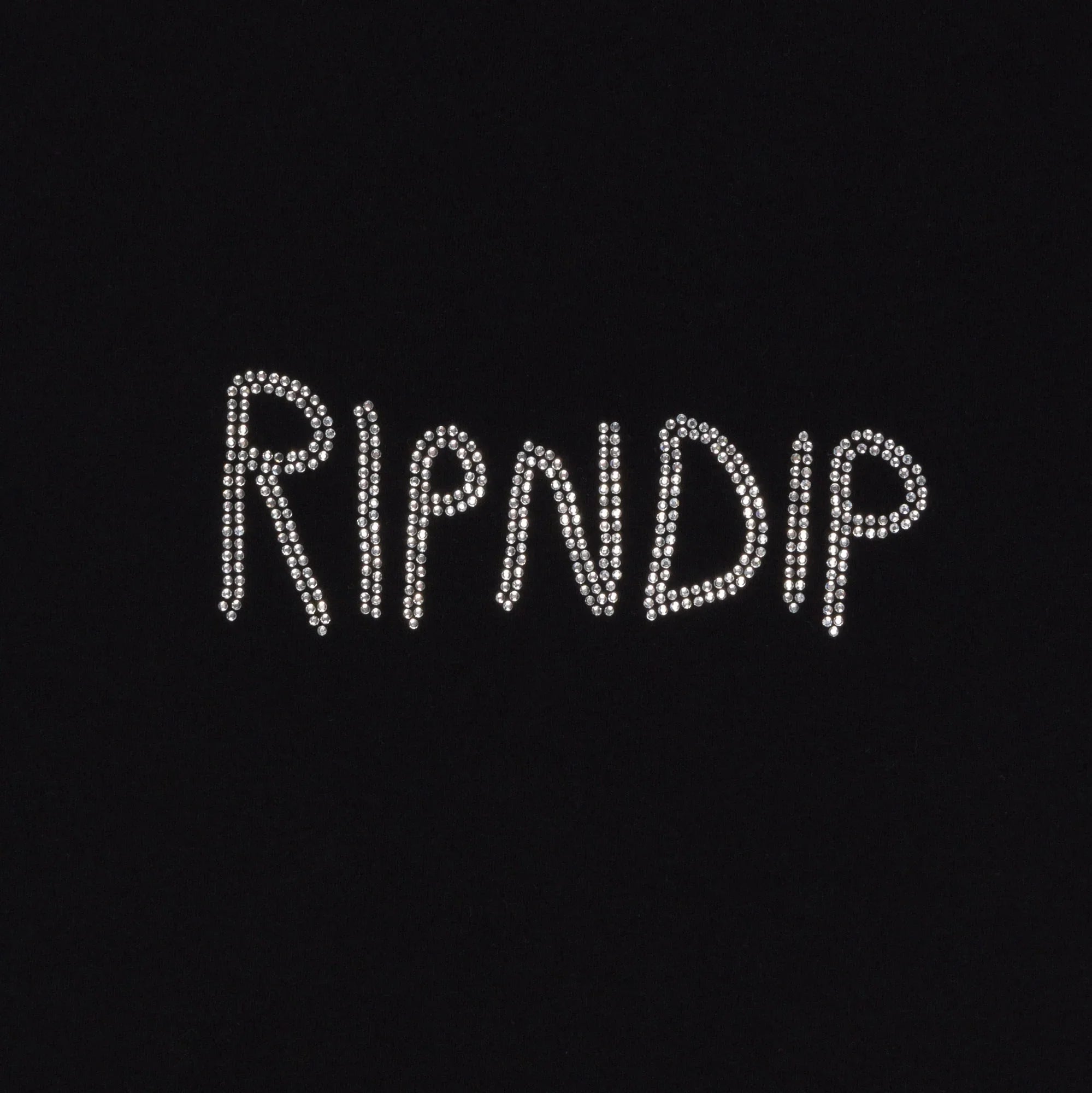 OG RIPNDIP Cropped Rhinestone Tank (Black) - Camiseta - Four Street