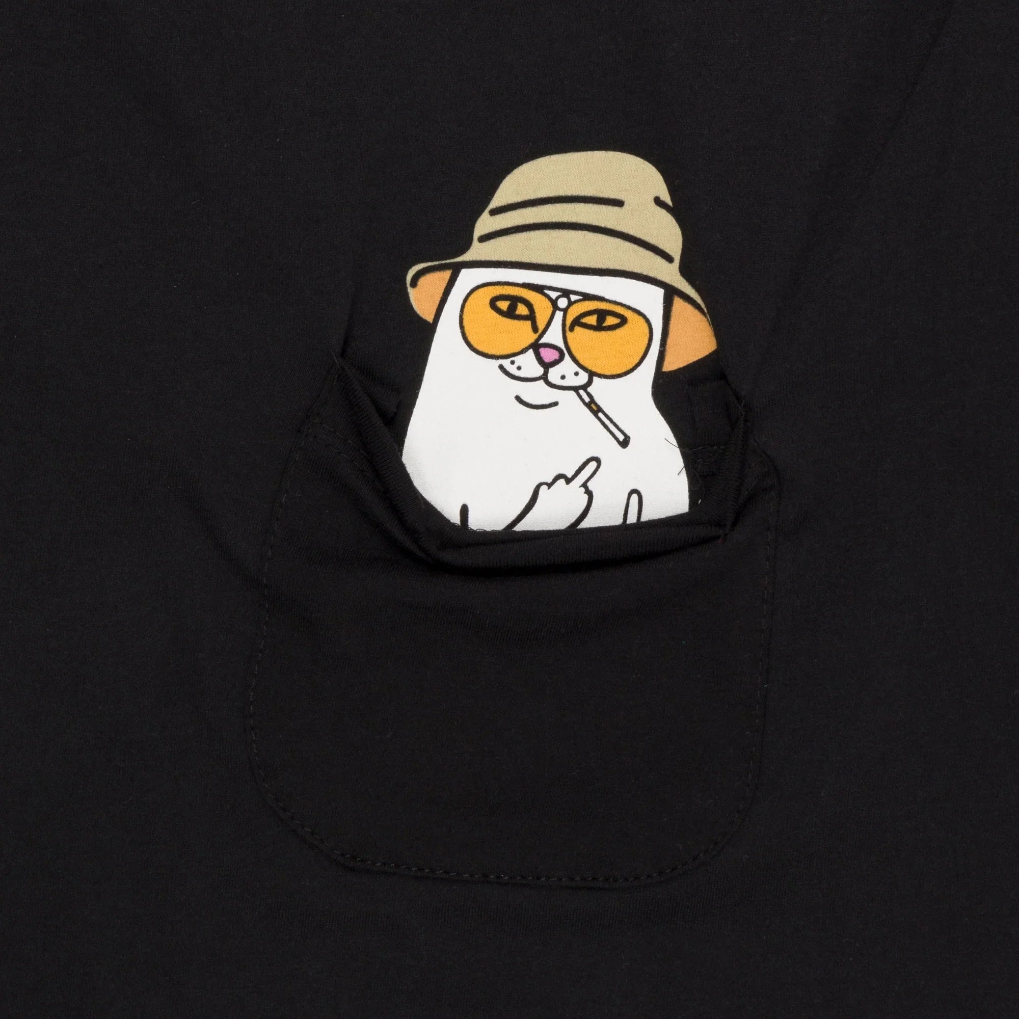 Lord Nermal S Thompson Pocket Tee (Black) - Camiseta - Four Street