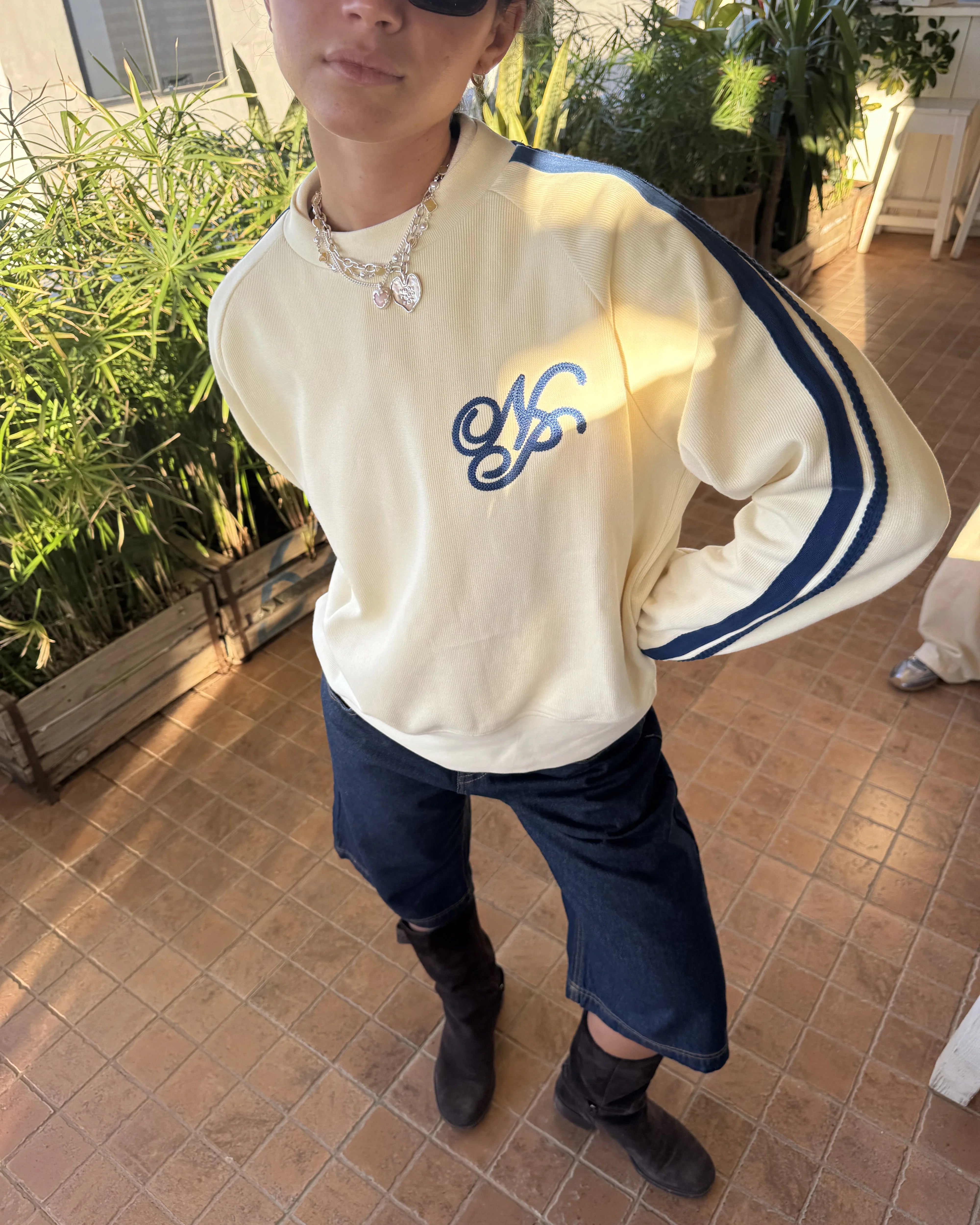 Ying-Yang Sweatshirt Marshmallow