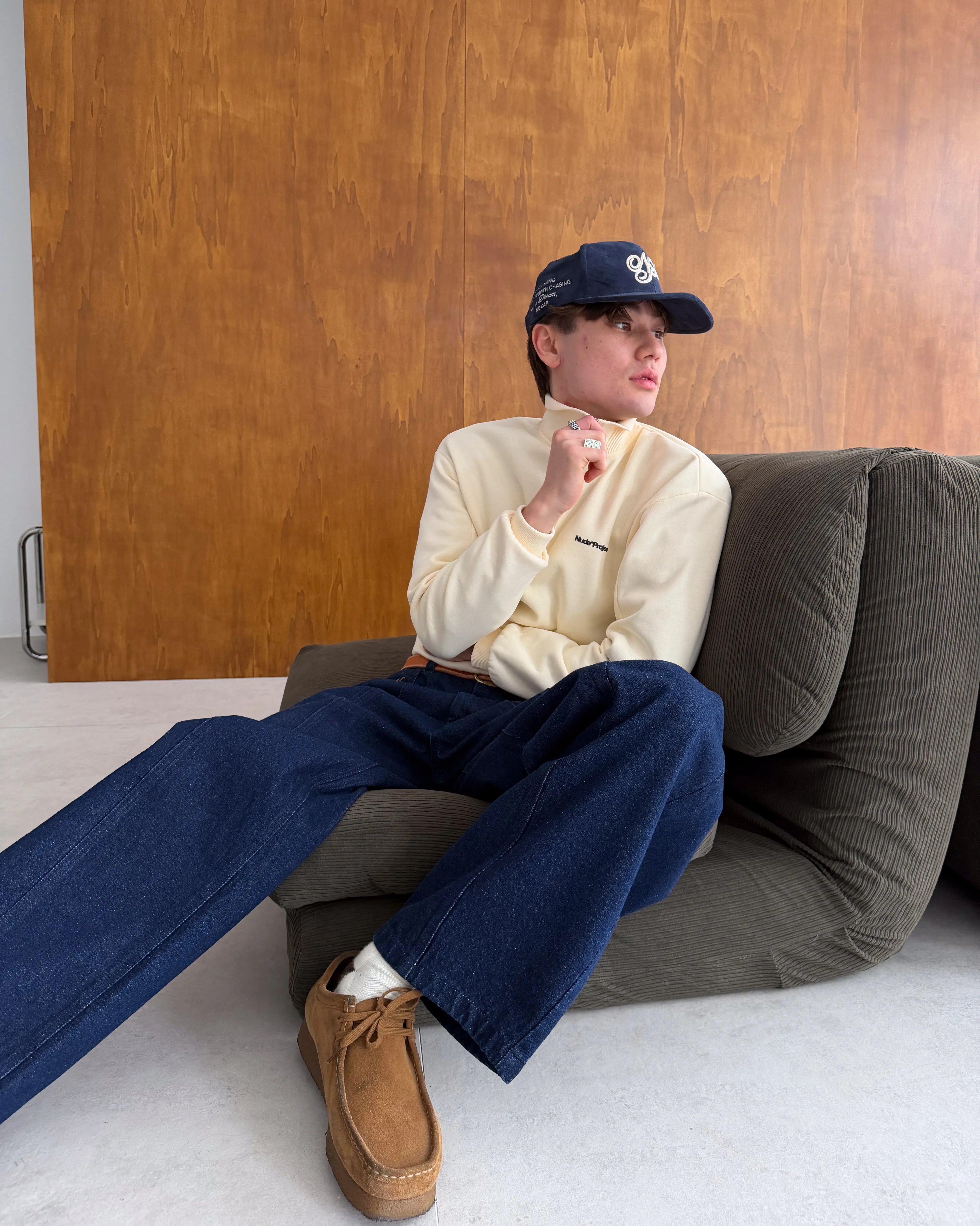 Origins Quarter-Zip Marshmallow