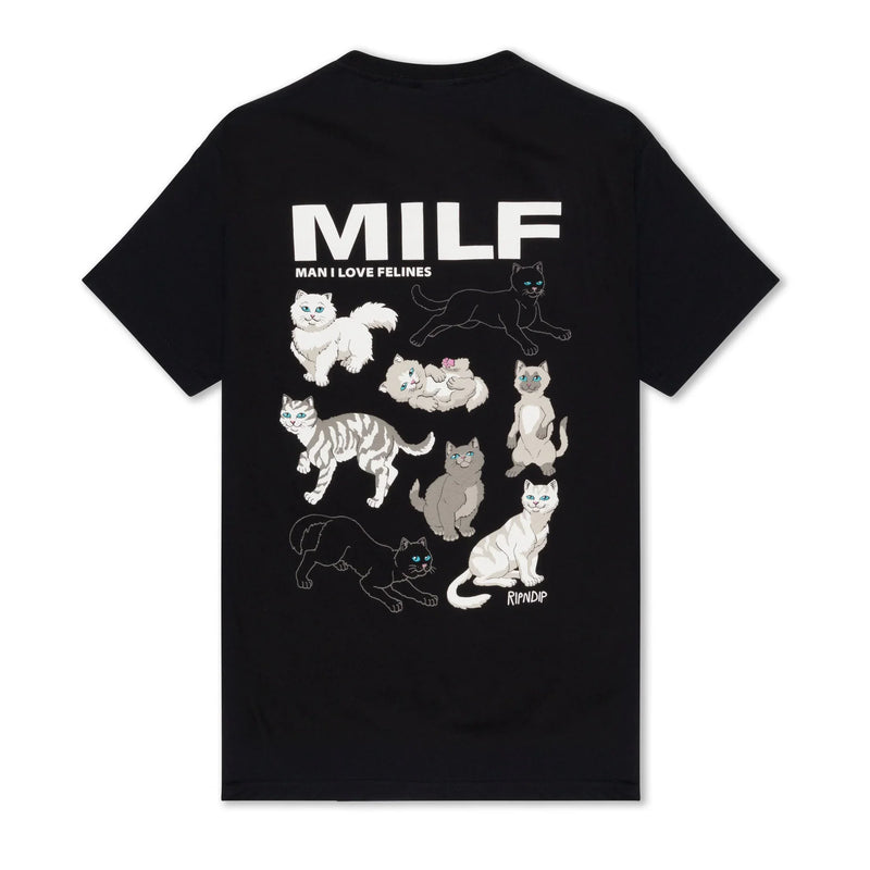 Man I Love Felines Tee (Black) - Preto - Camiseta - Four Street