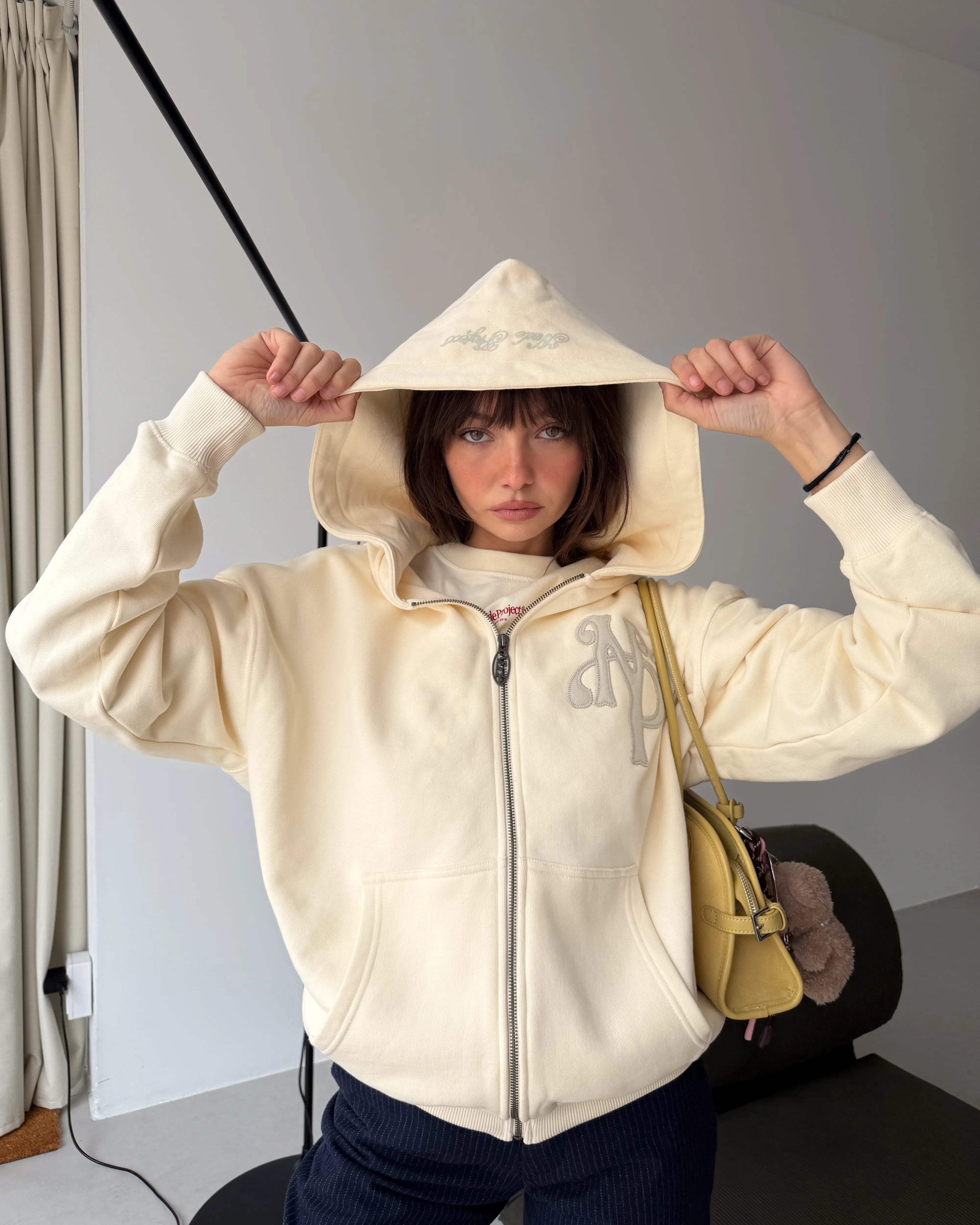 Kill Bill Zip-Up Hoodie Marshmallow