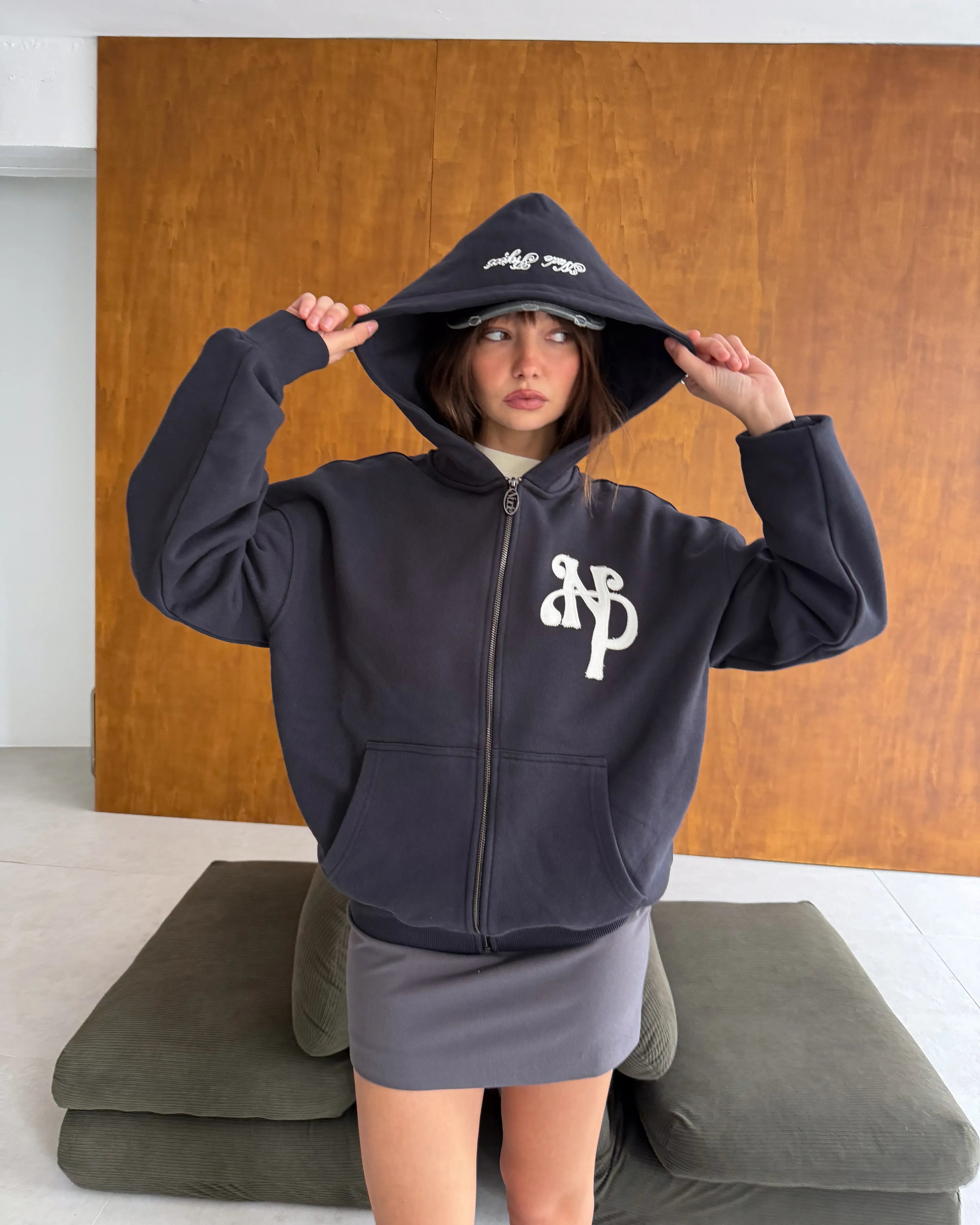 Kill Bill Zip-Up Hoodie Ash