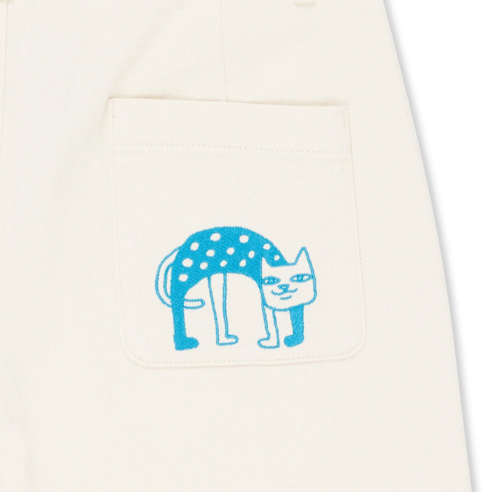 Blonded Denim Shorts (Off White) - Four Street