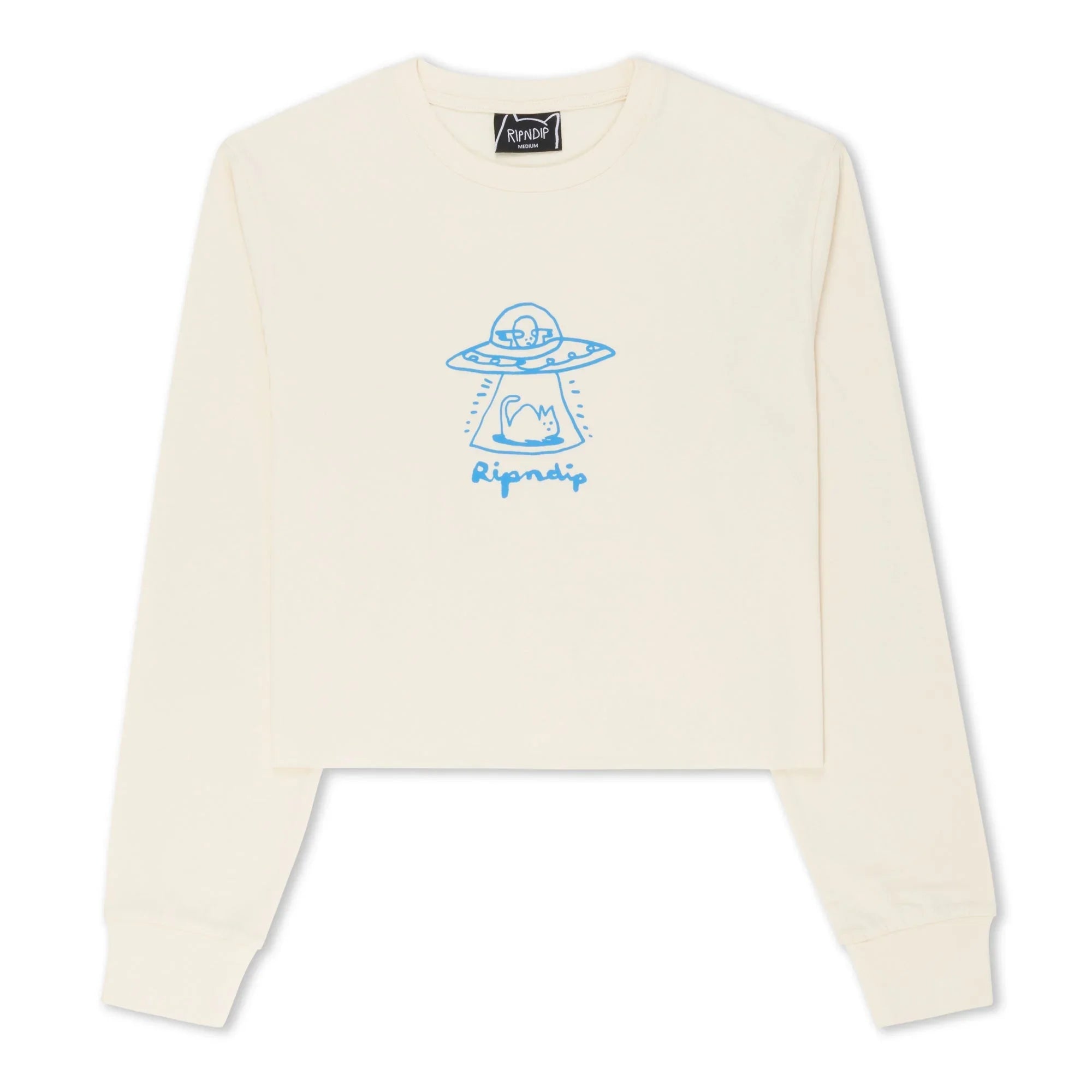 Blonded Cropped Long Sleeve (Natural) - Camiseta - Four Street