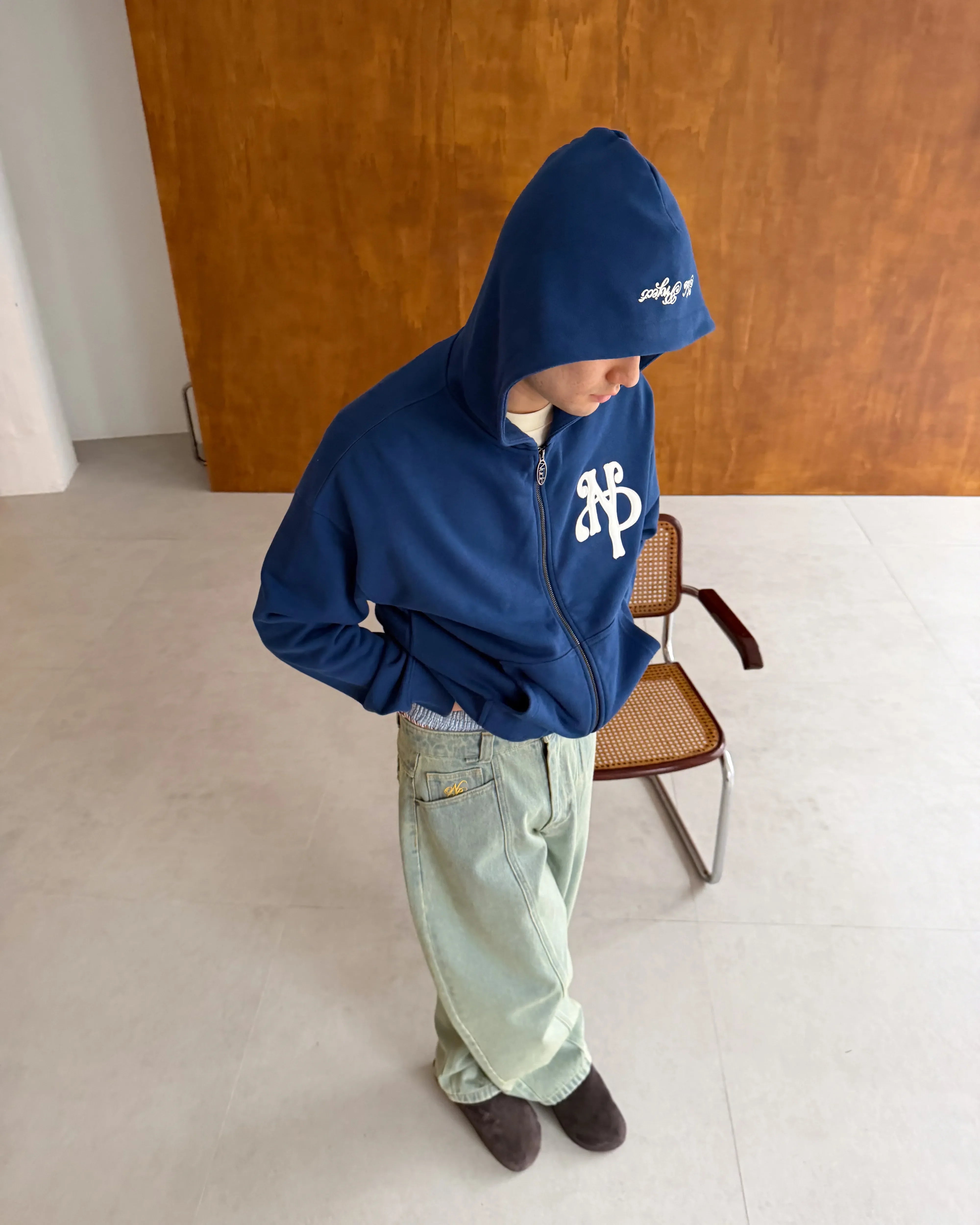 Kill Bill Zip-Up Hoodie Blue