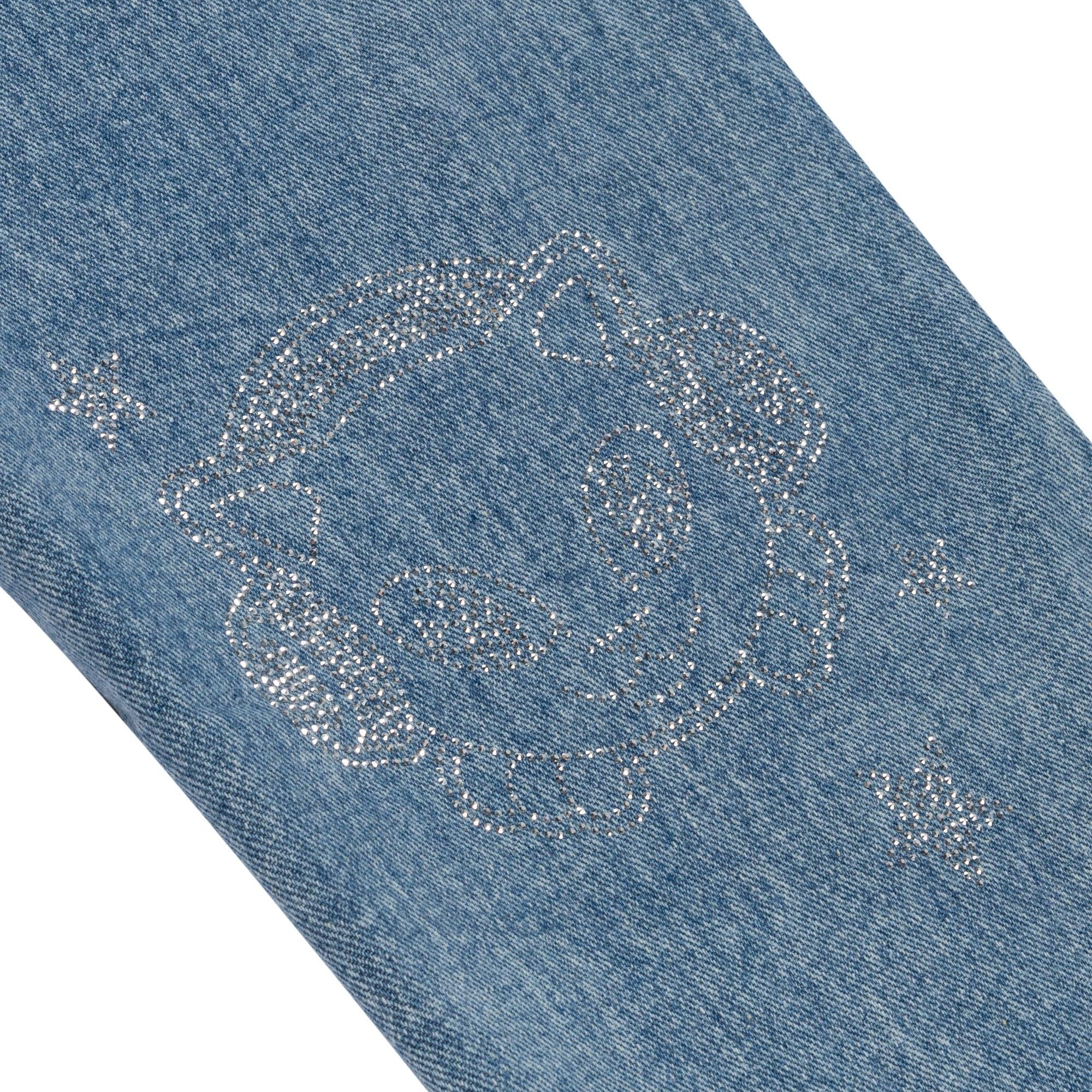 Kawaii Nerm Womens Wide Leg Pants (Medium Wash) - Calça - Four Street