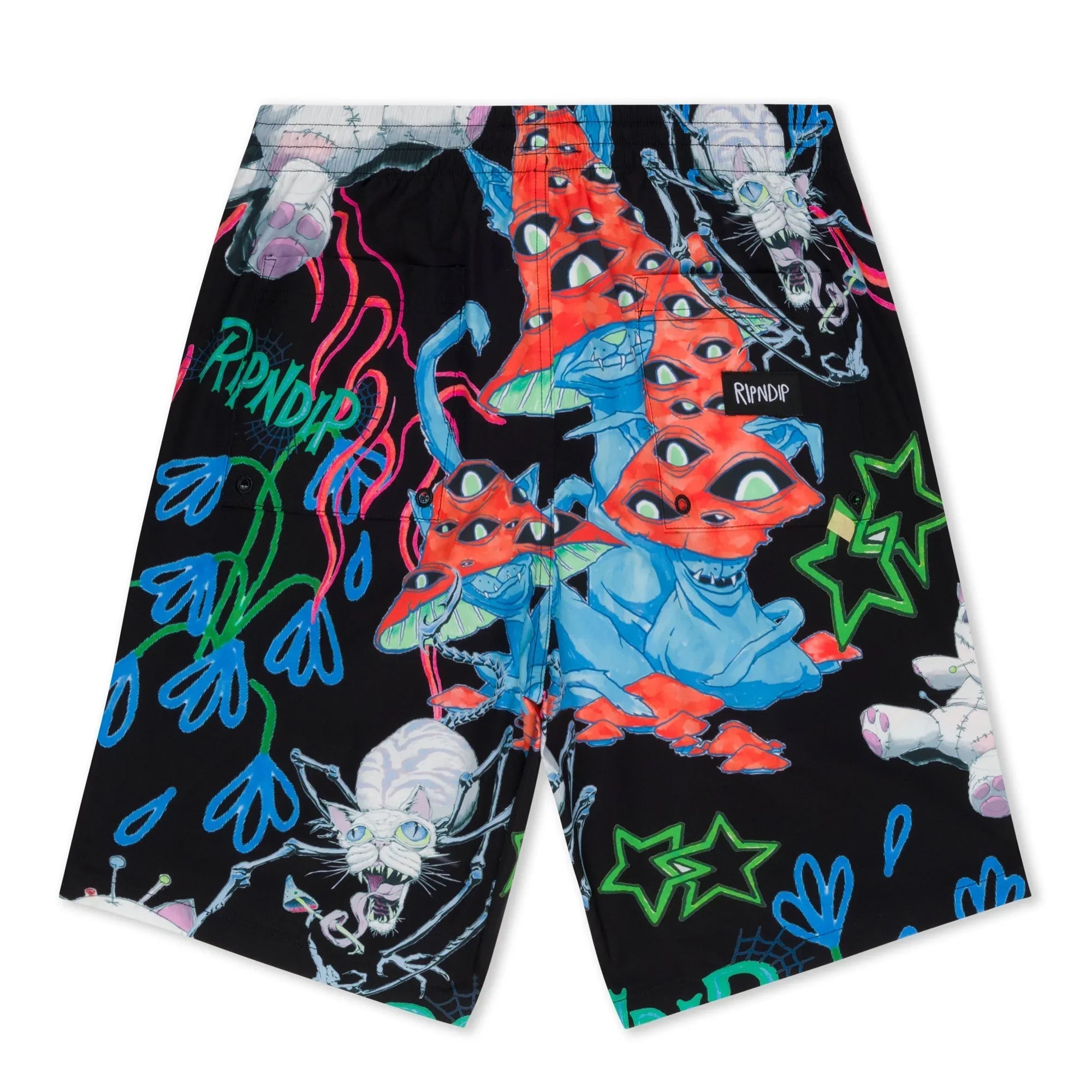 Travis Swim Shorts (Black) - Four Street