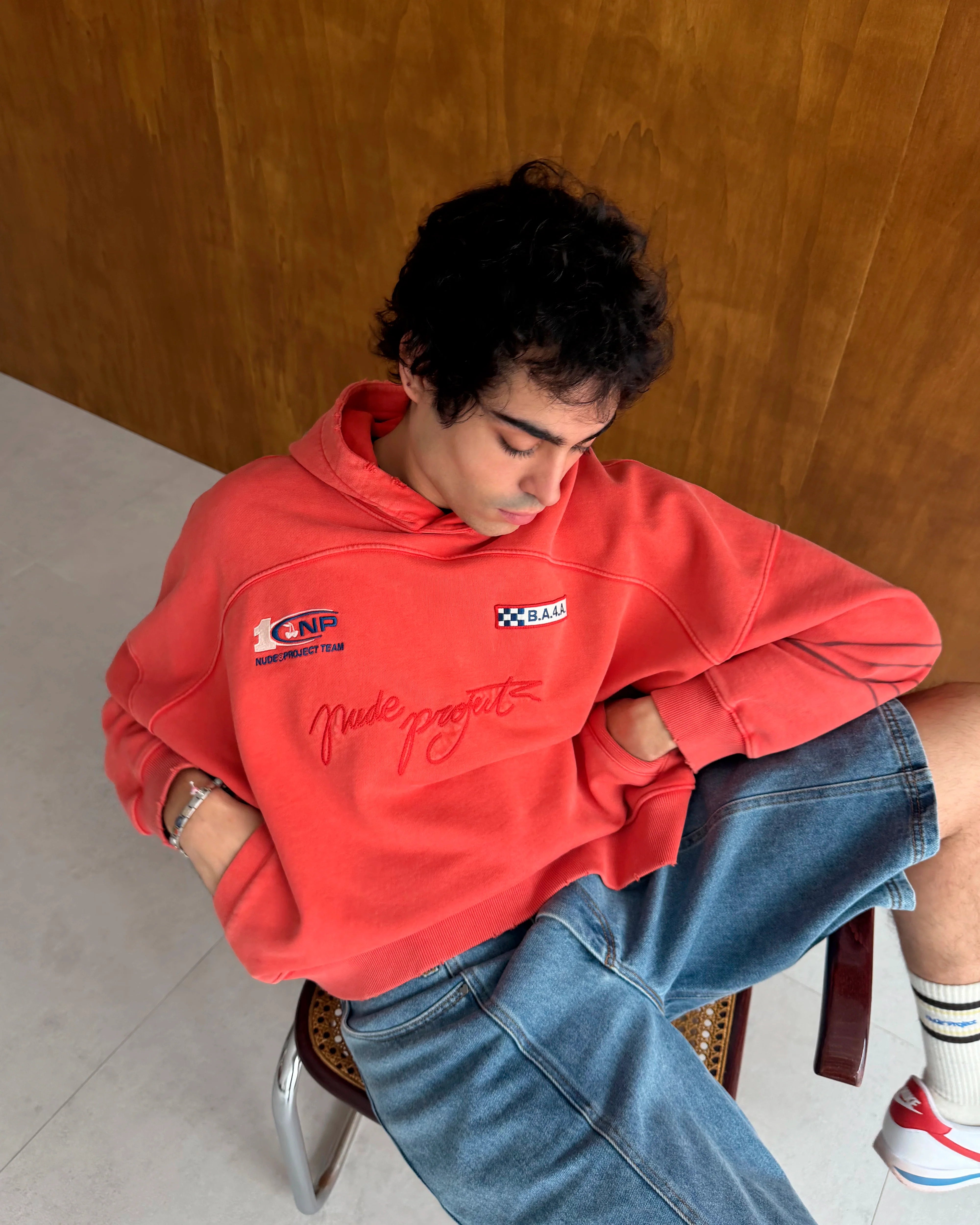 Fuel Hoodie Washed Red