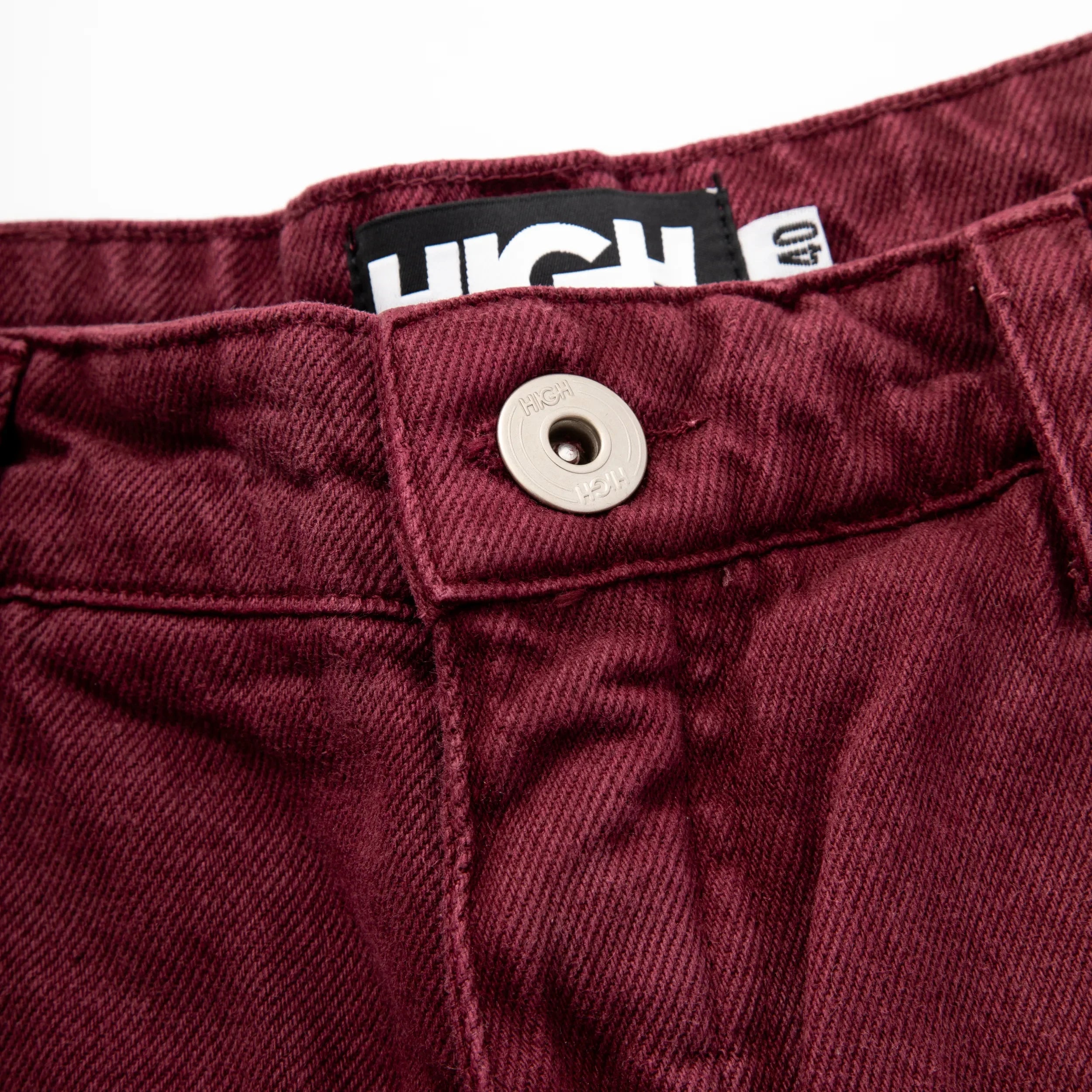 Jeans Pants Logo Line Wine - Four Street