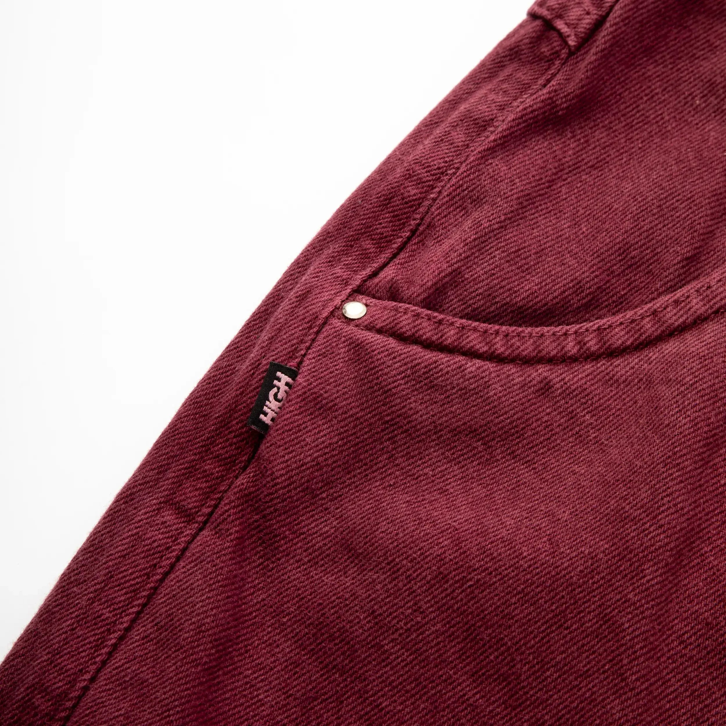 Jeans Pants Logo Line Wine - Four Street