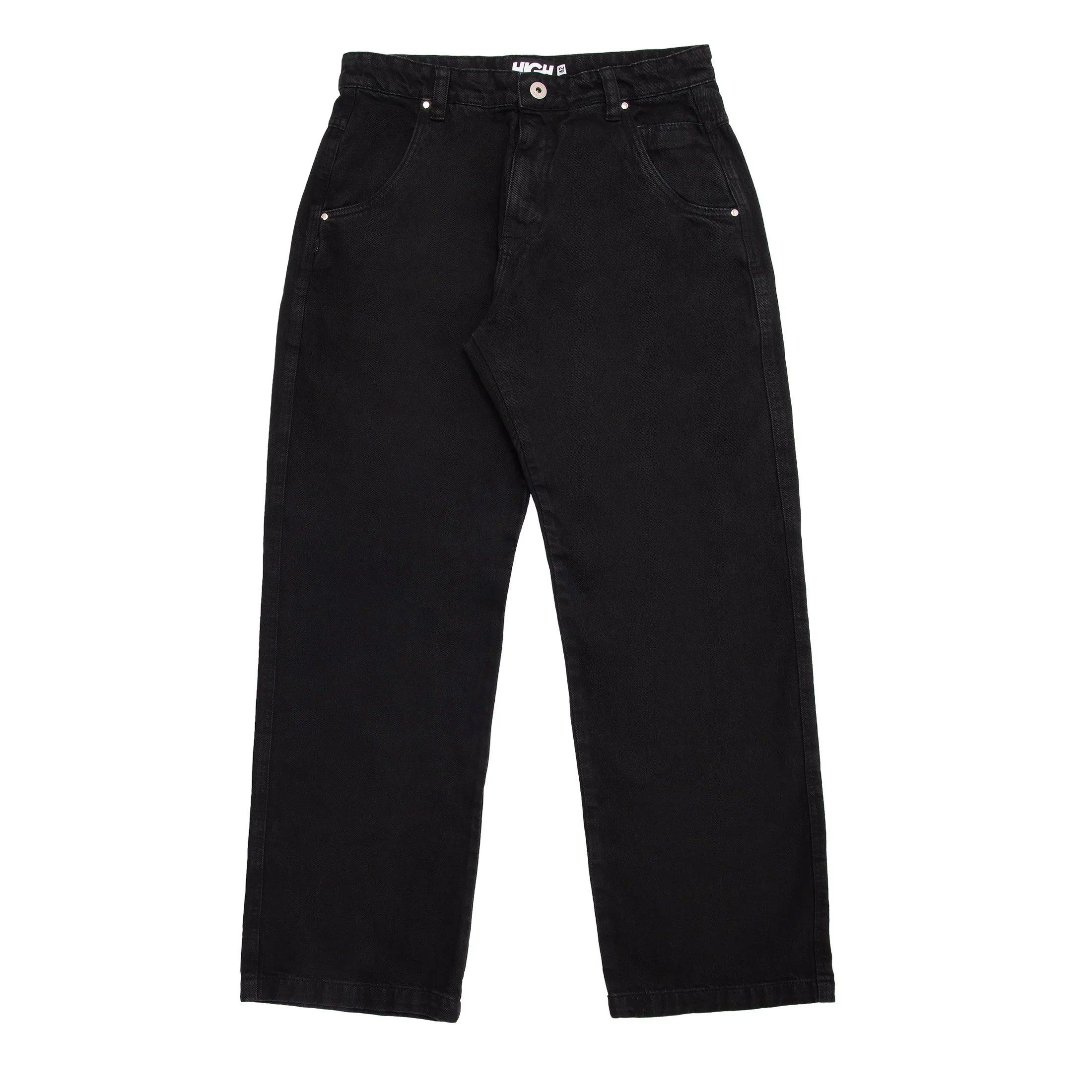 Jeans Pants Logo Line Black - Four Street