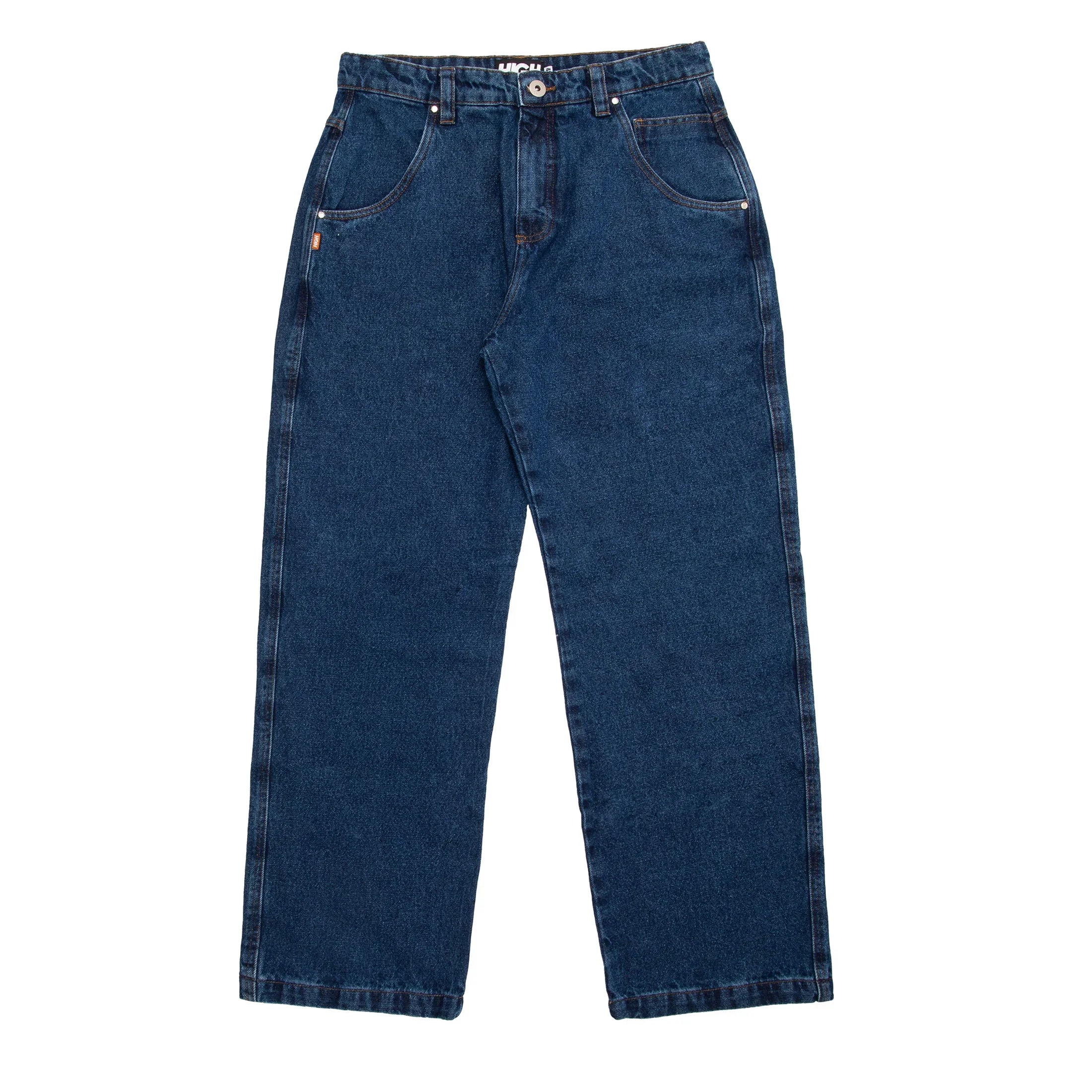 Jeans Pants Logo Line Blue - Four Street