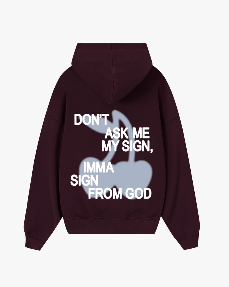 Ladder Hoodie Burgundy