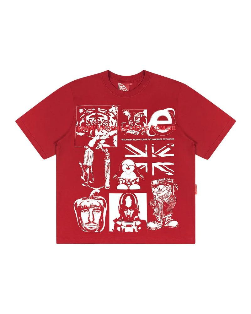 CAMISETA INTERNET VERMELHA - Four Street