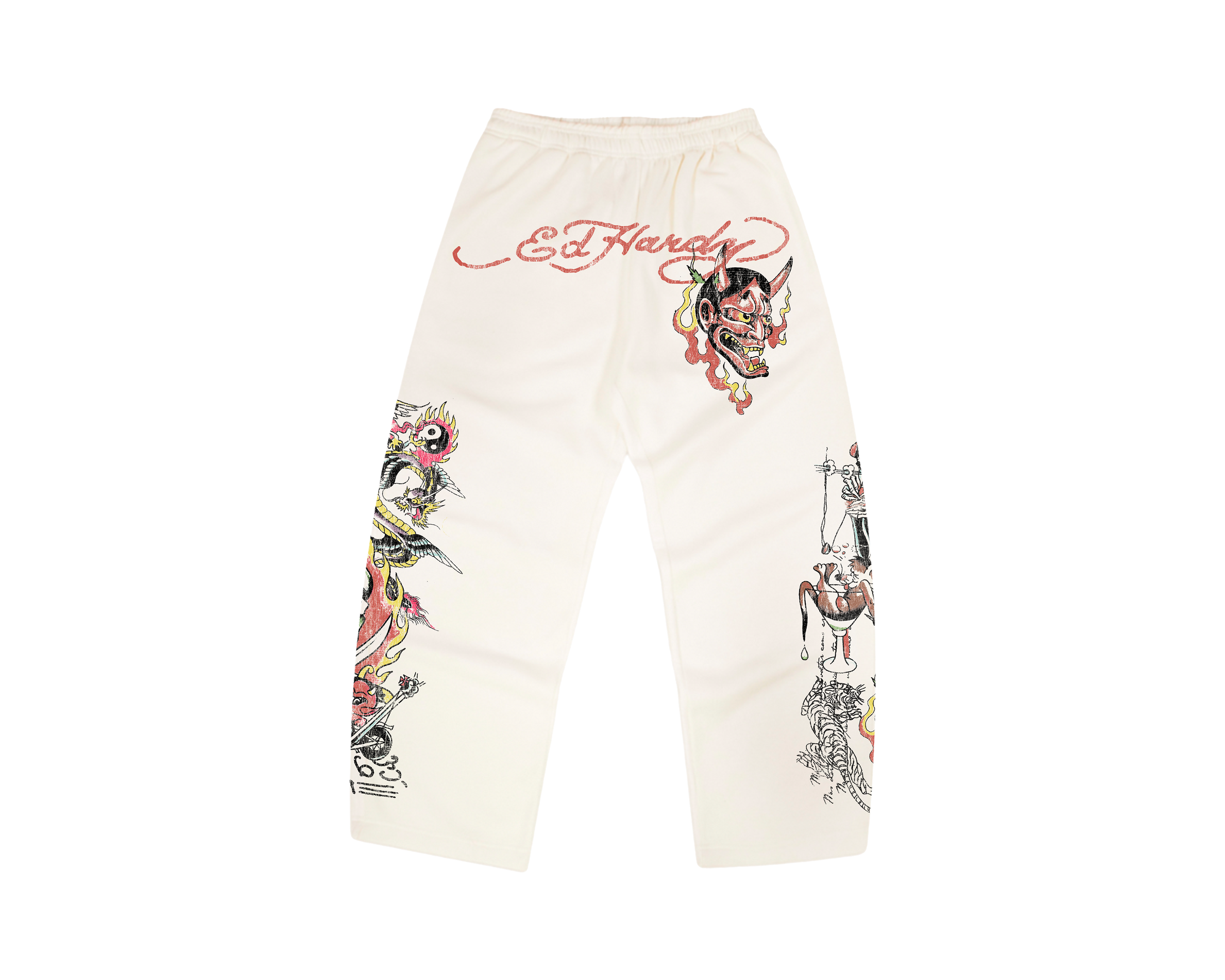 Calça Moletom Off White "Fortal" Ed Hardy x Matuê