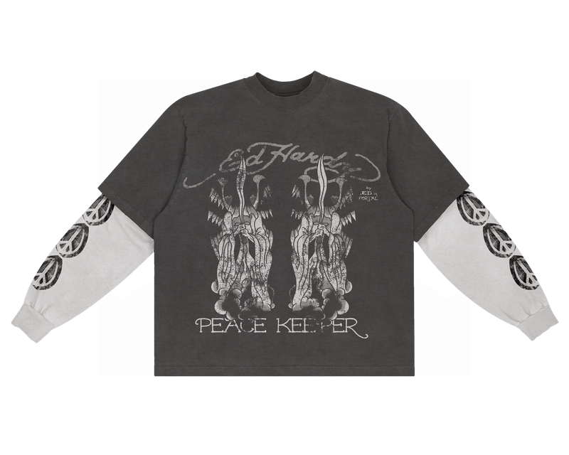 Camiseta Manga Longa "Peace Keeper" Ed Hardy x Matuê