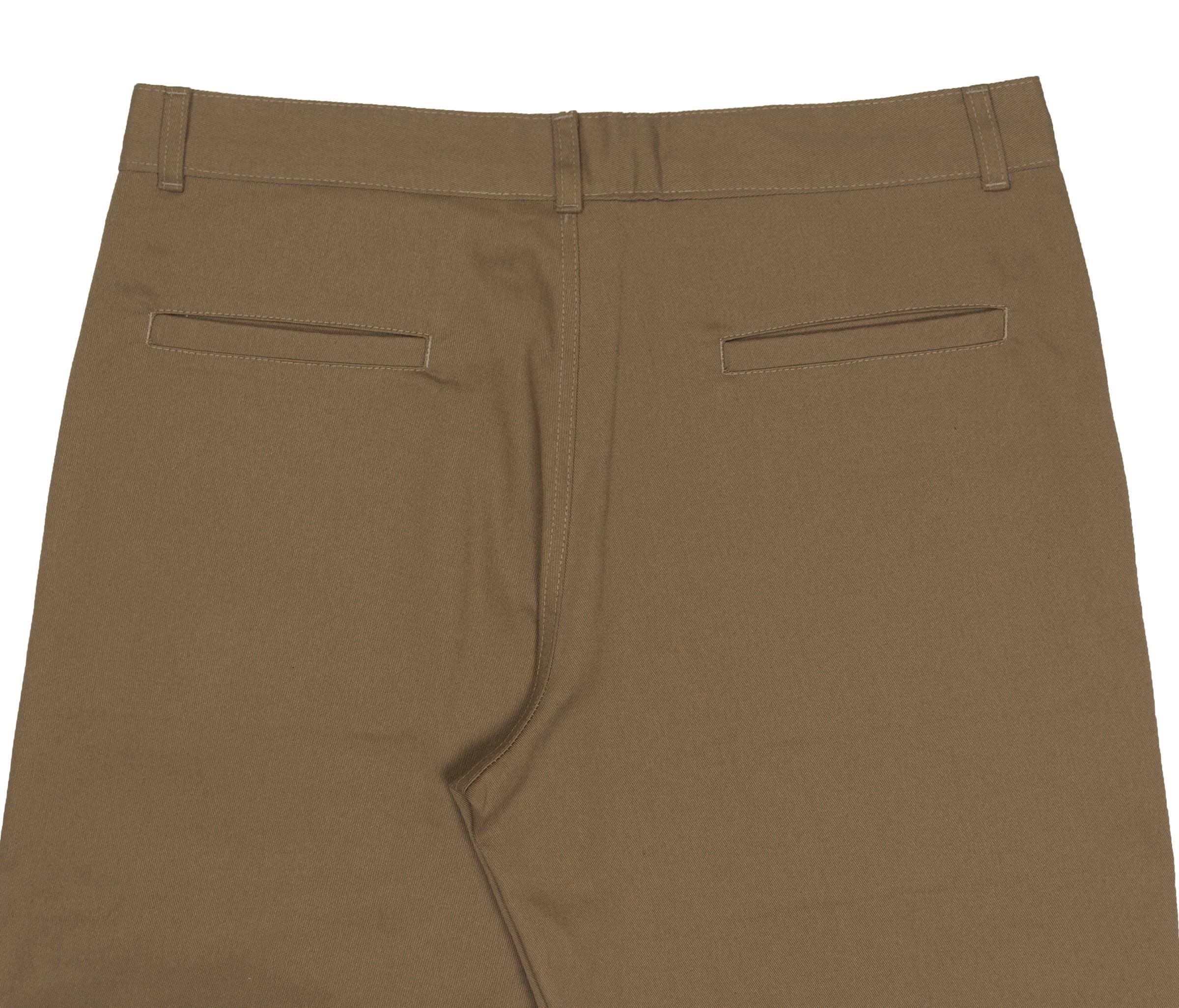 Minimal Twill Pants in Brown - Four Street
