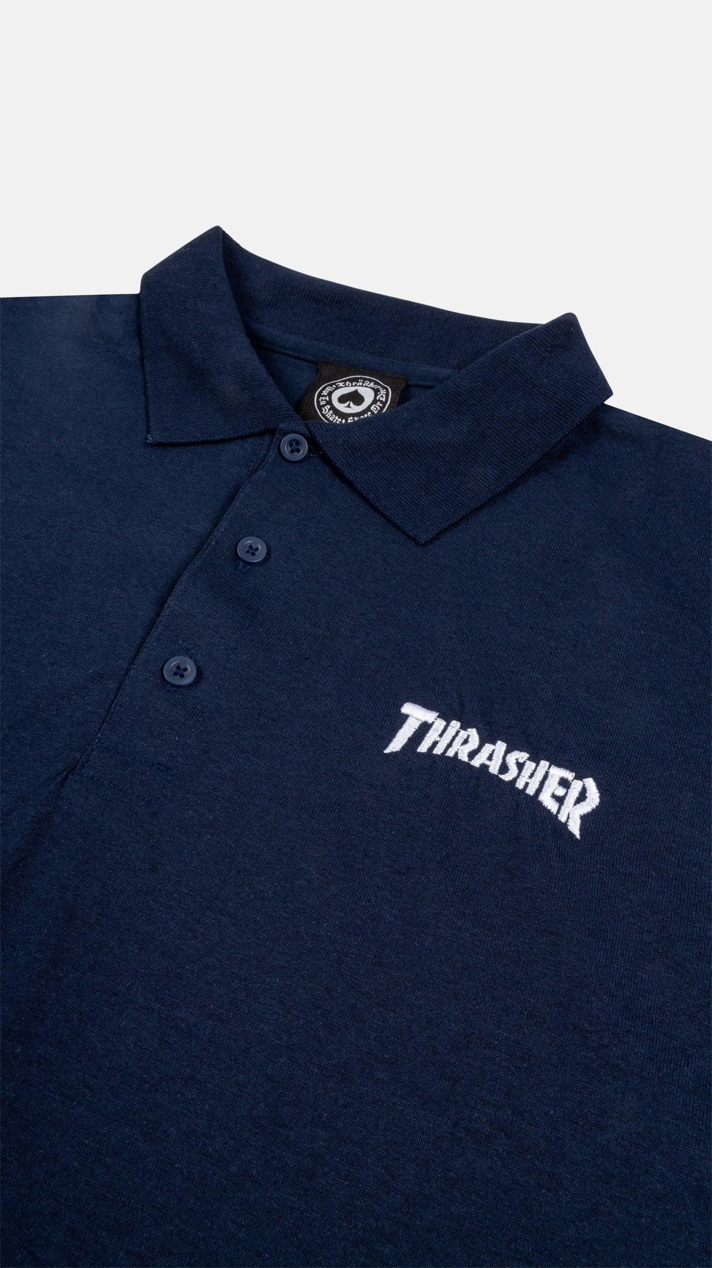 THRASHER - POLO - NAVY - Four Street