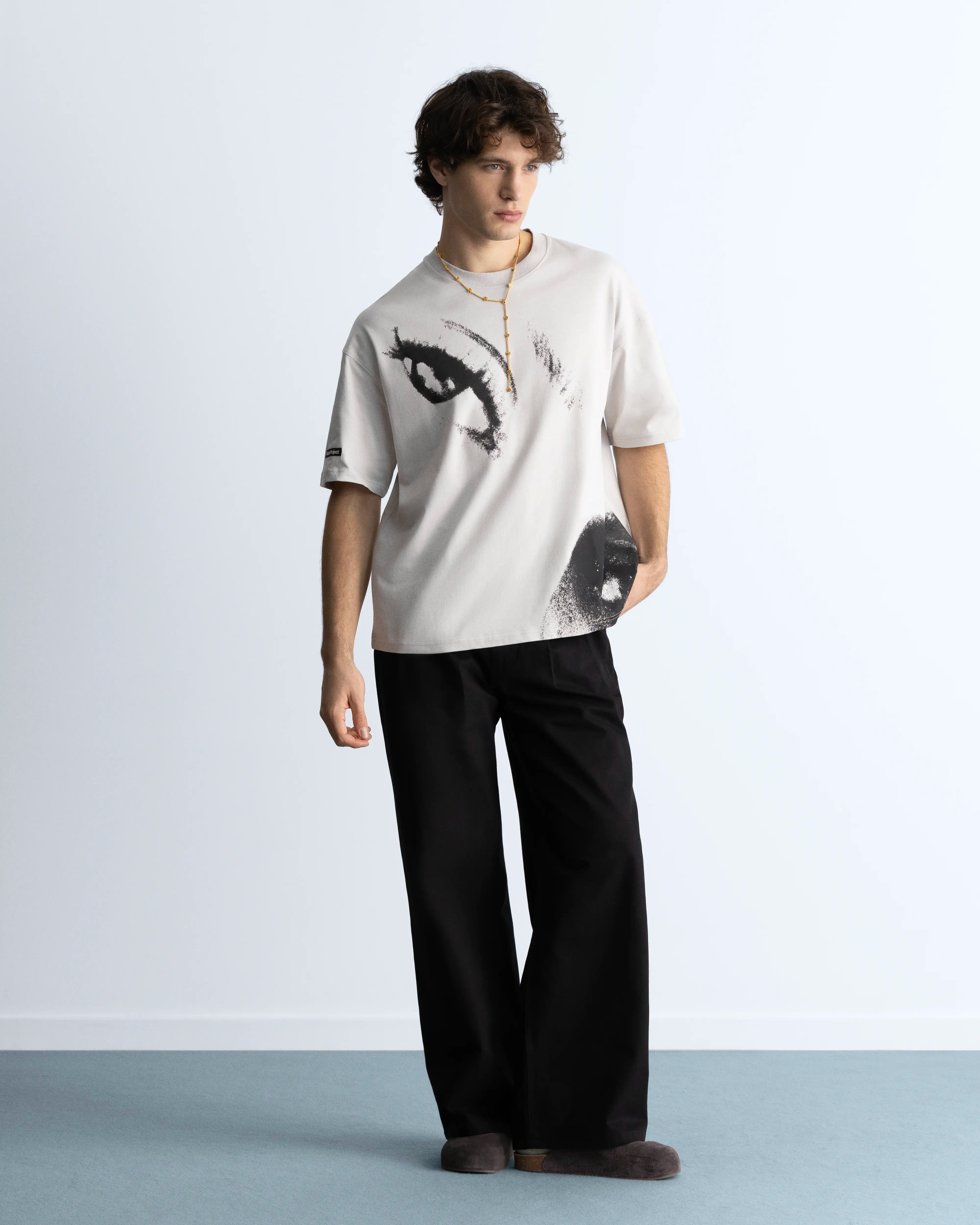 Camiseta Gaze Blanco Crema