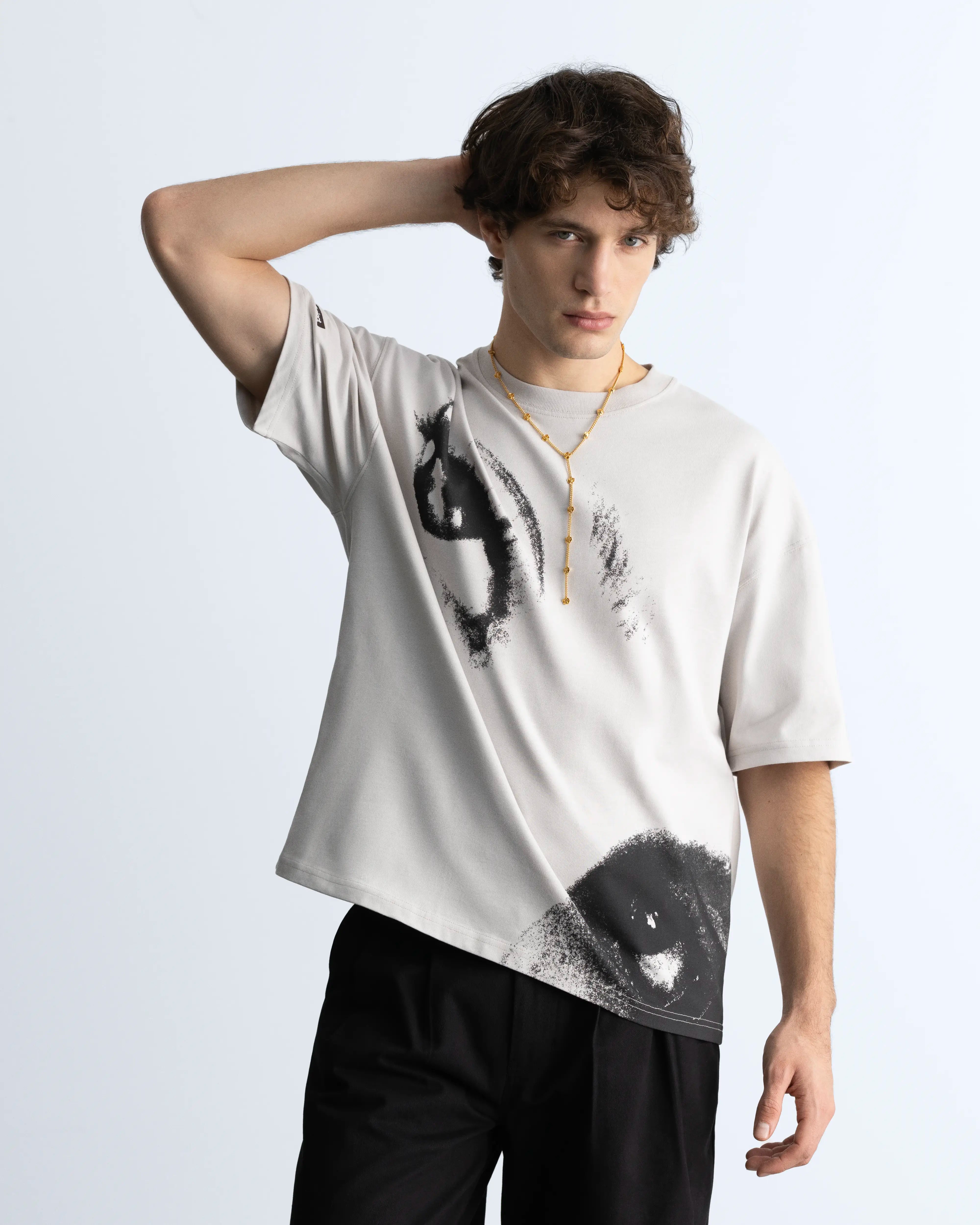 Camiseta Gaze Blanco Crema