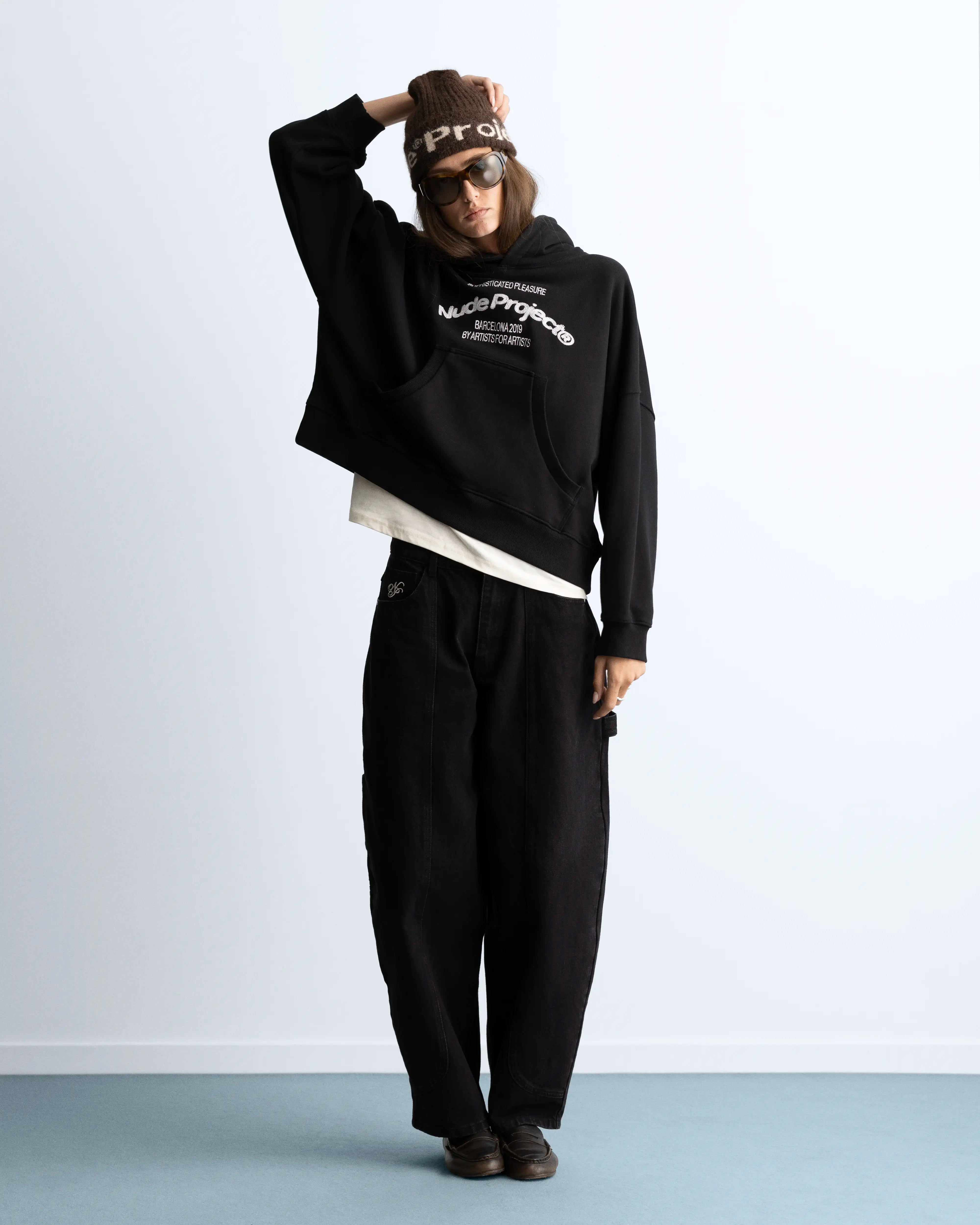 Liberty Boxy Hoodie Black