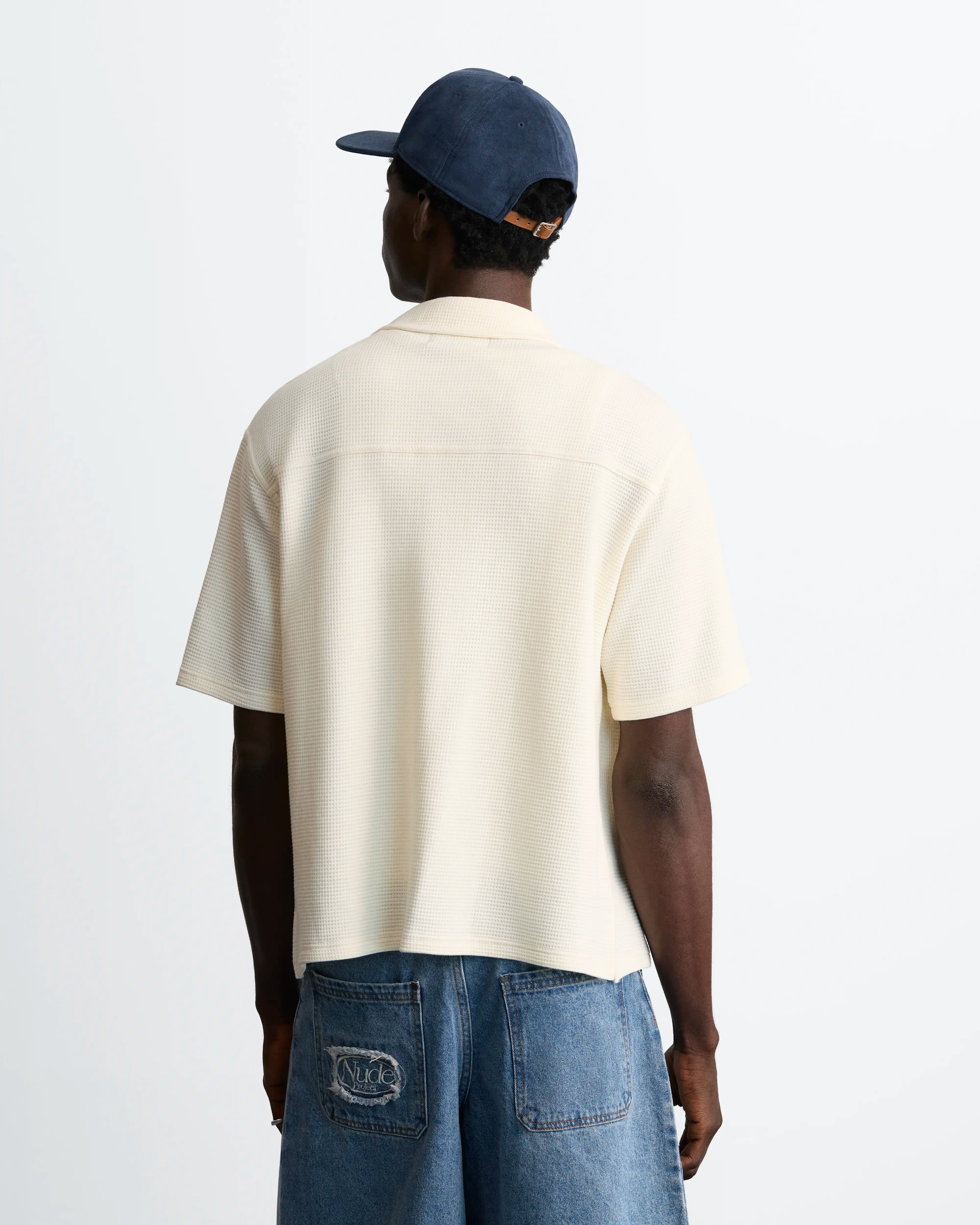 Montecarlo Waffle Shirt Ivory