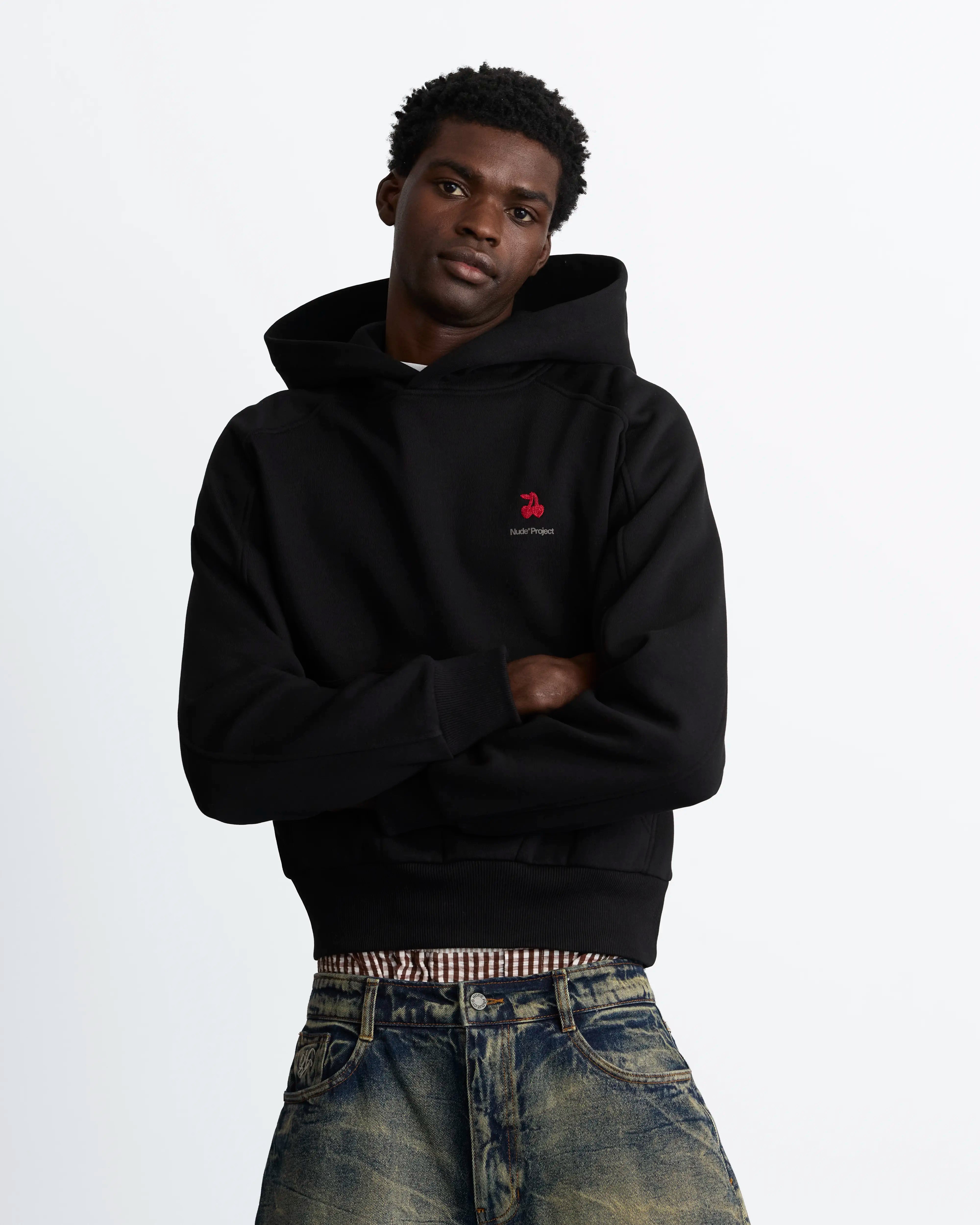 Basic Cherry Hoodie Black