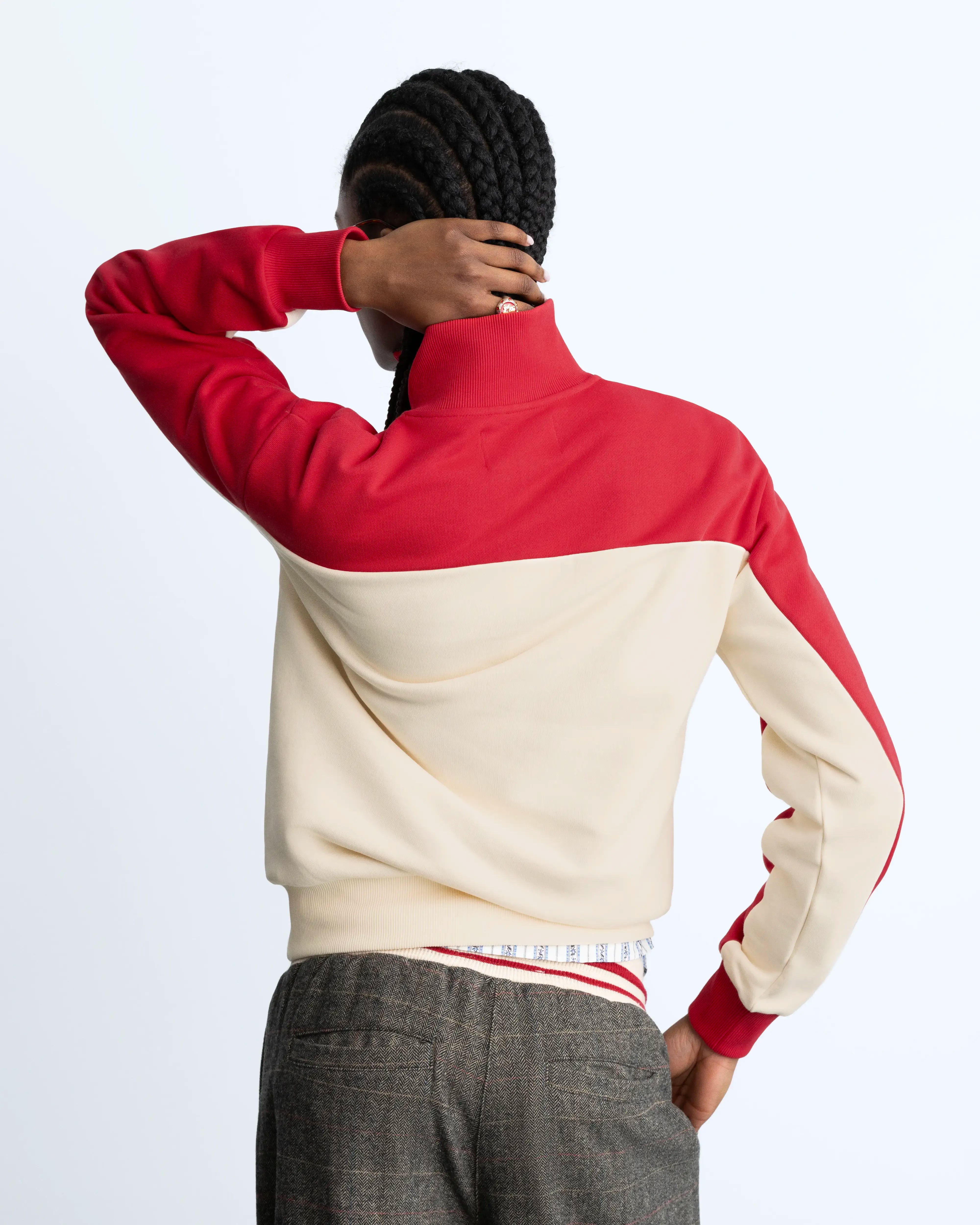 Ski Club Quarter-Zip Red