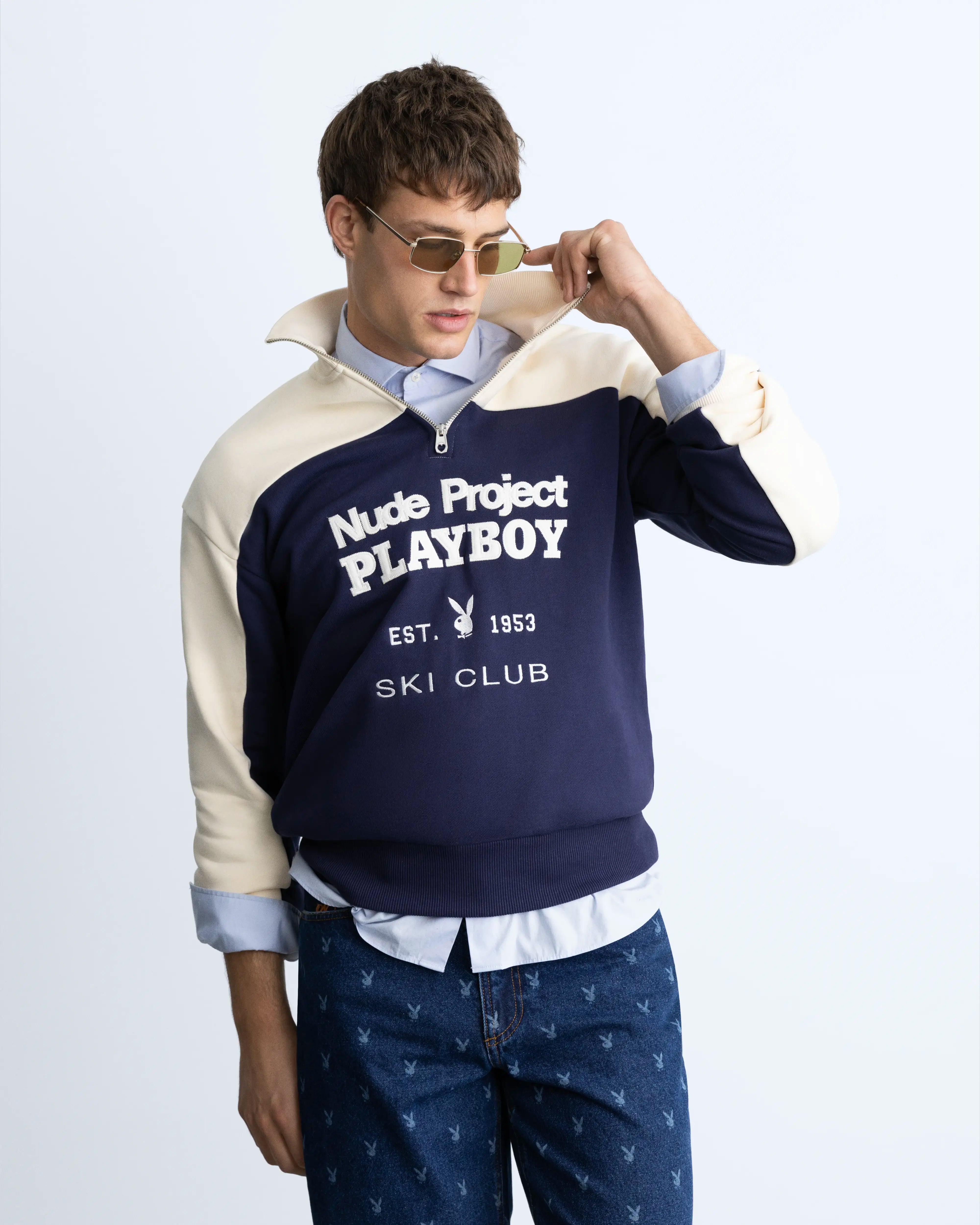 Ski Club Quarter-Zip Navy