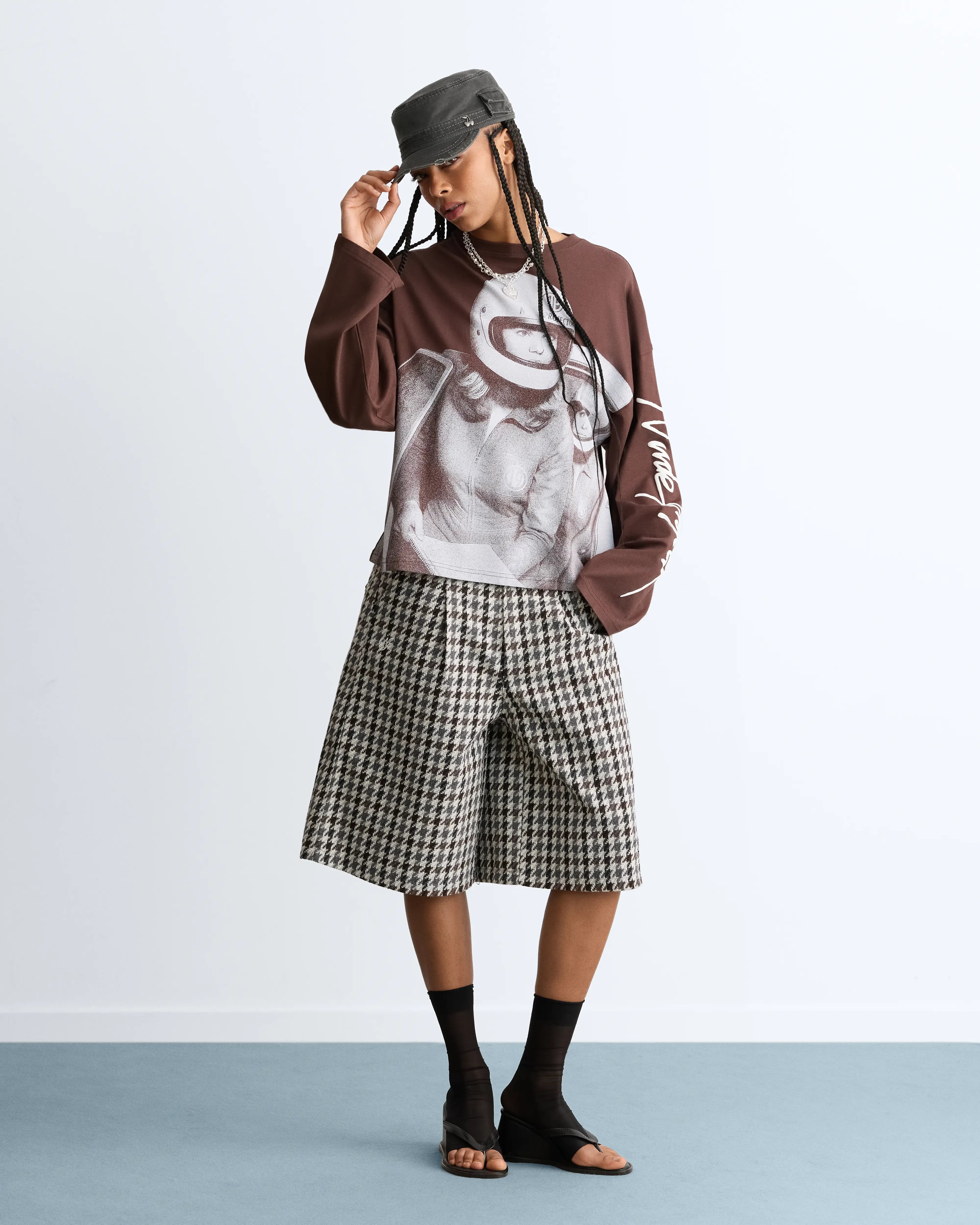 Rally Long-Sleeve Tee Brown