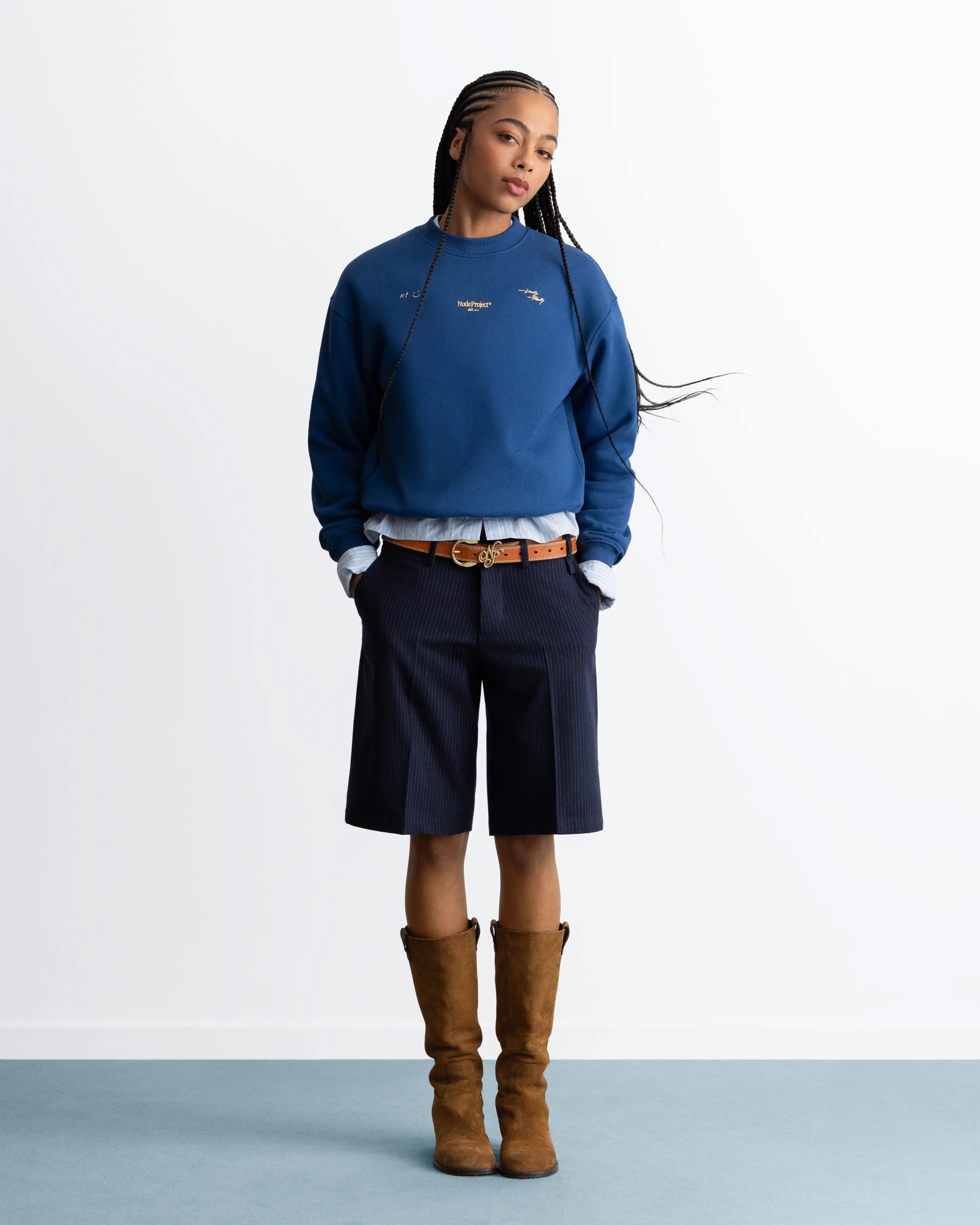 Global Soon Sweatshirt Blue