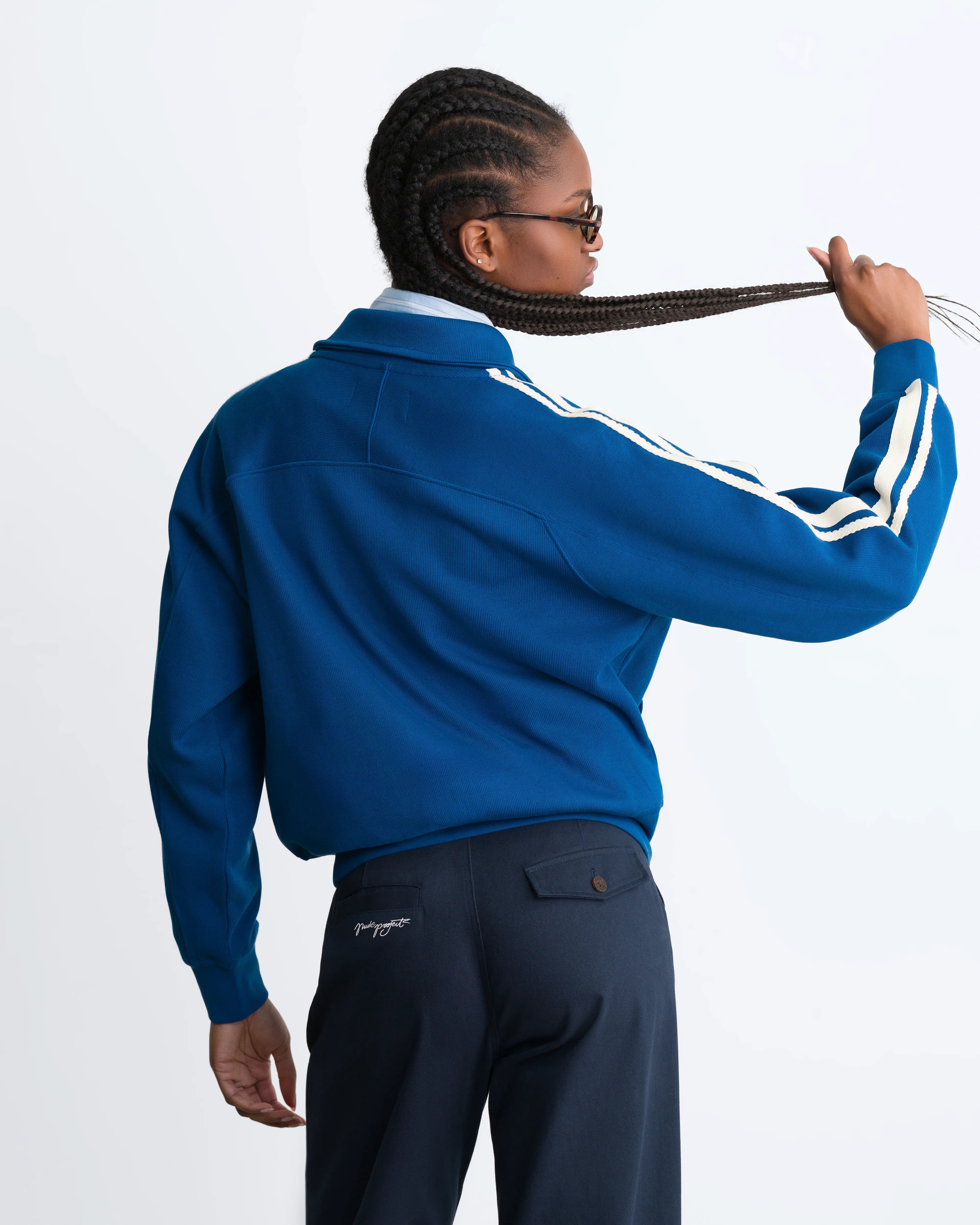 Ying-Yang Zip-Up Navy
