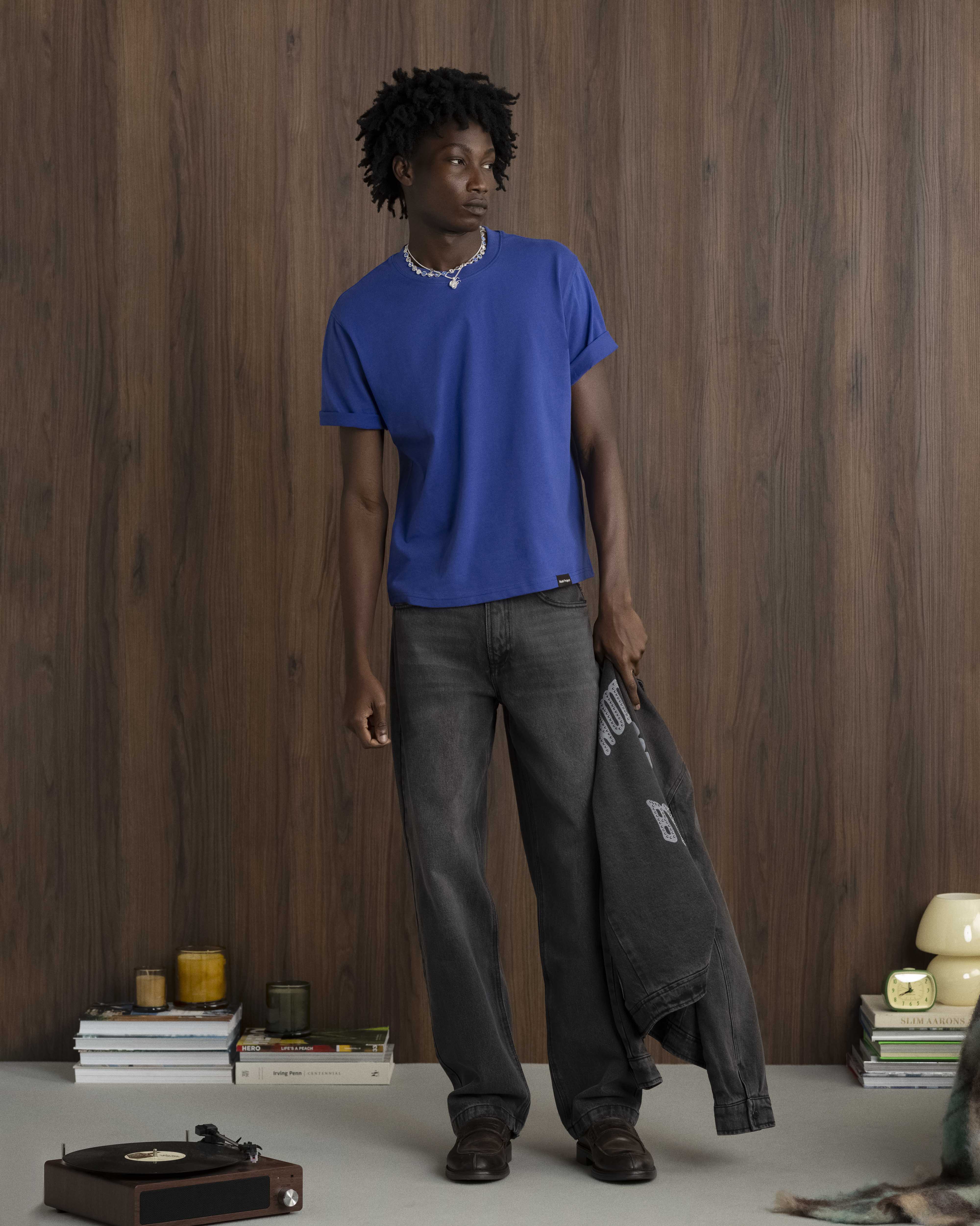 Basic Tee Blue/Black/Grey 3xPack