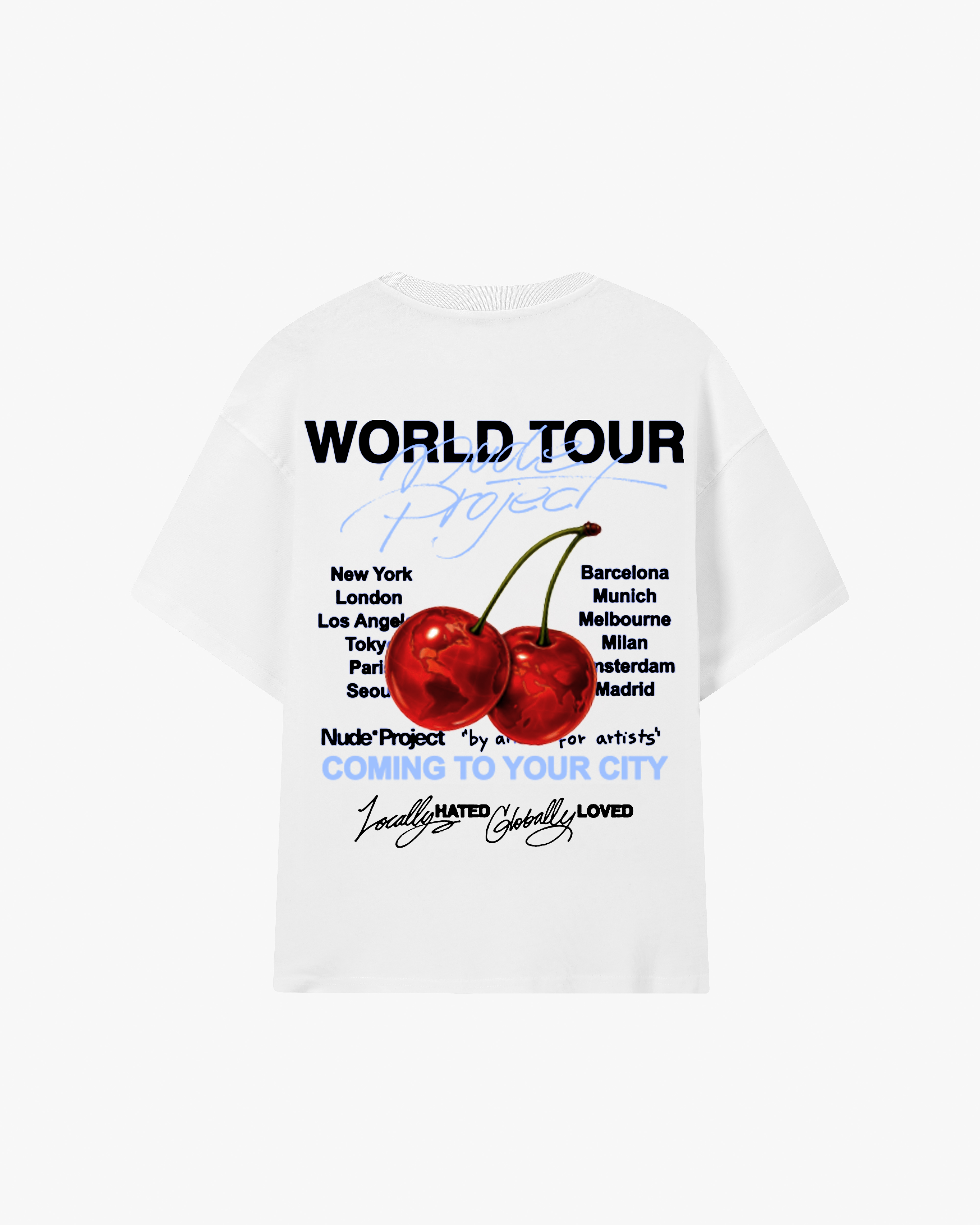 Nude Tour Tee White