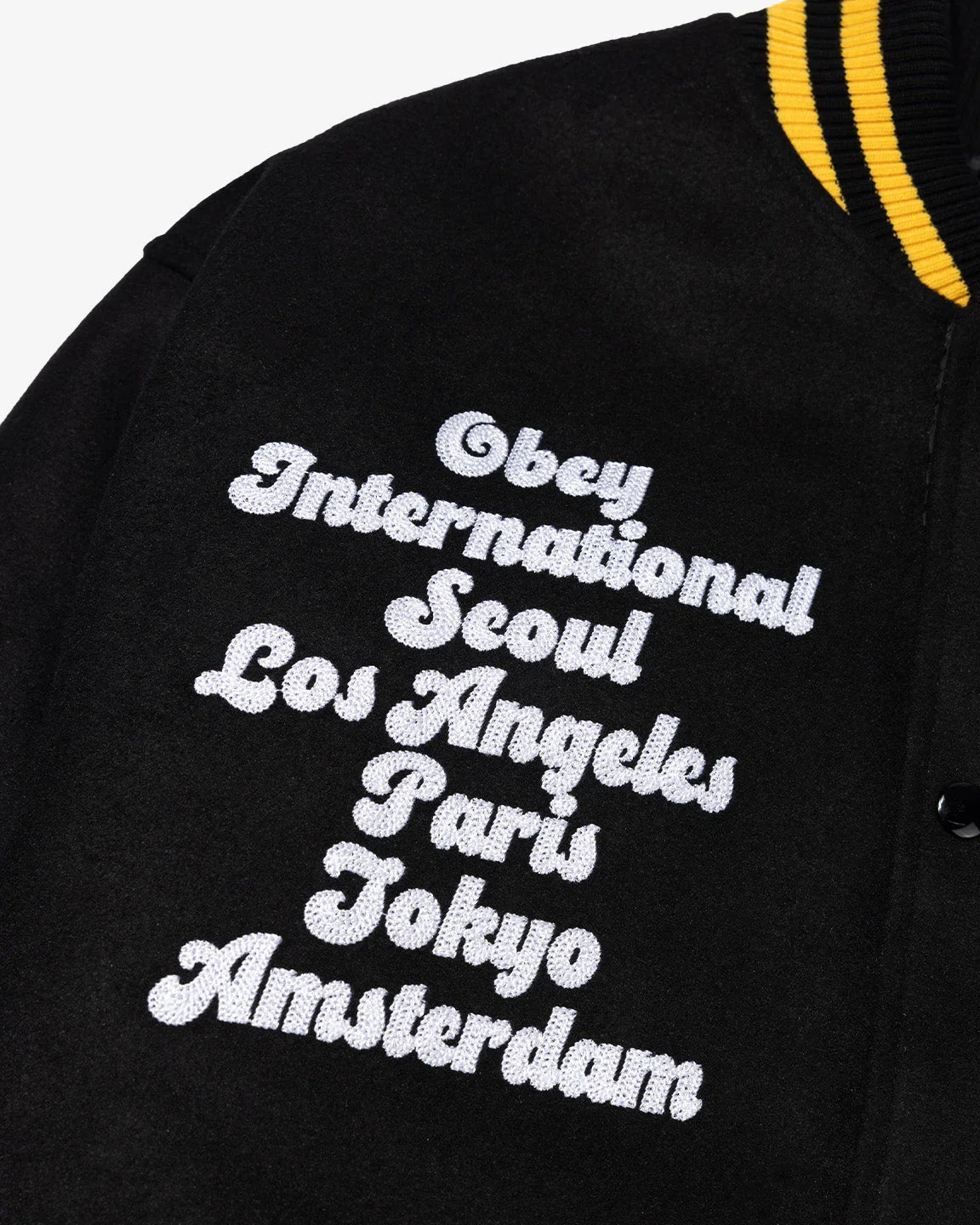 LOS ANGELES INTERNATIONAL VARSITY JACKET - Four Street