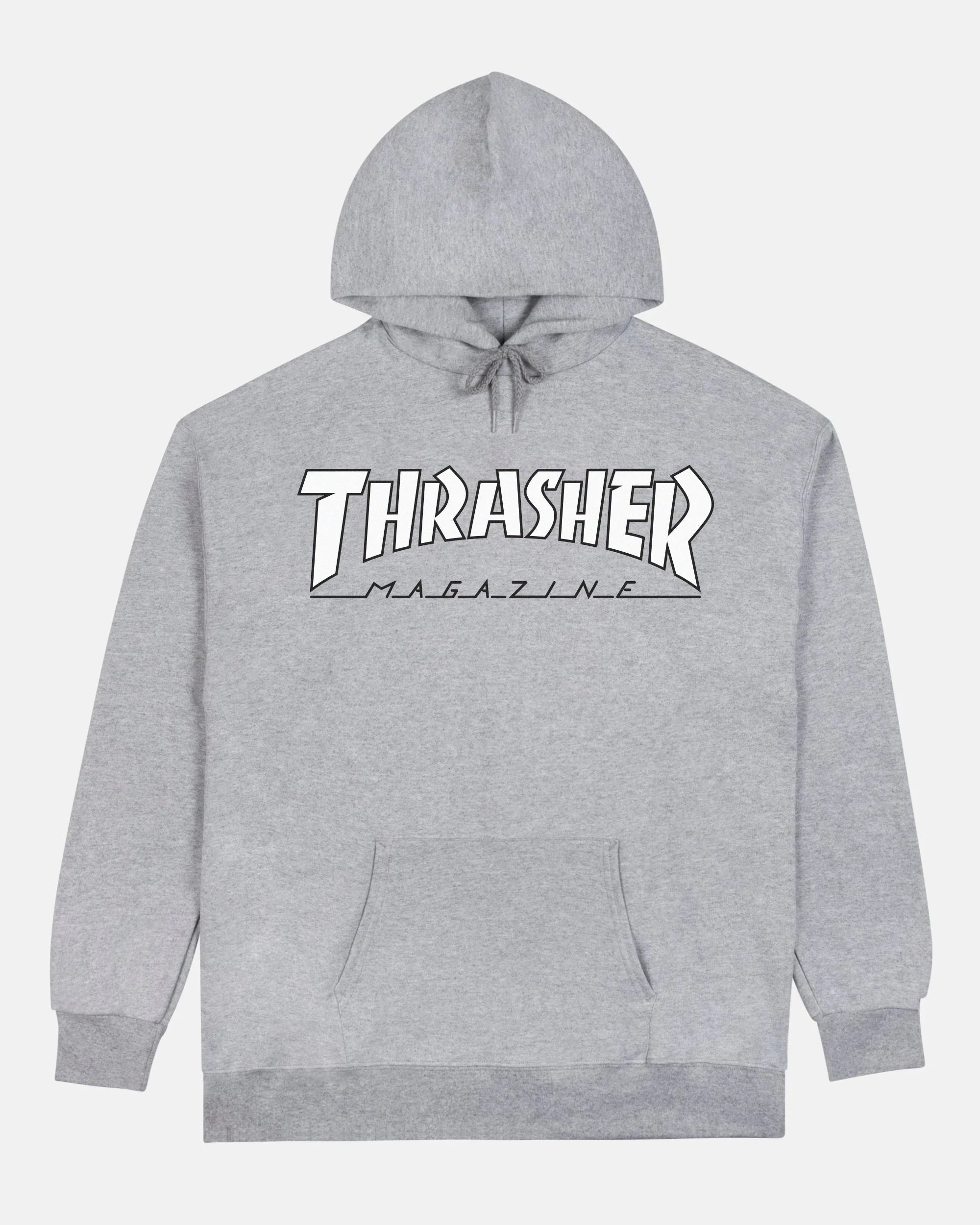 OUTLINED - HOODIE - GREY/WHITE - Four Street