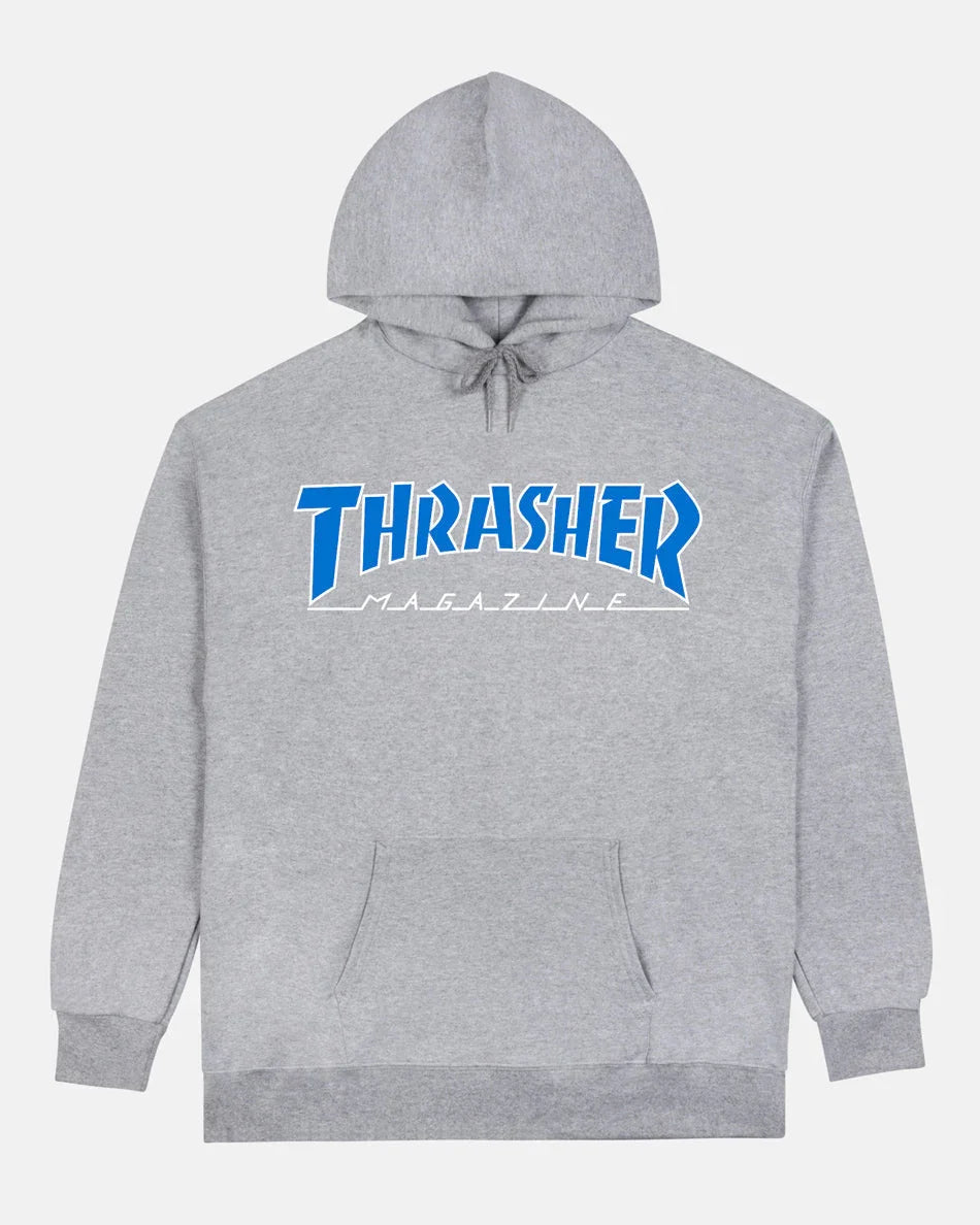 OUTLINED - HOODIE - GREY/BLUE - Four Street