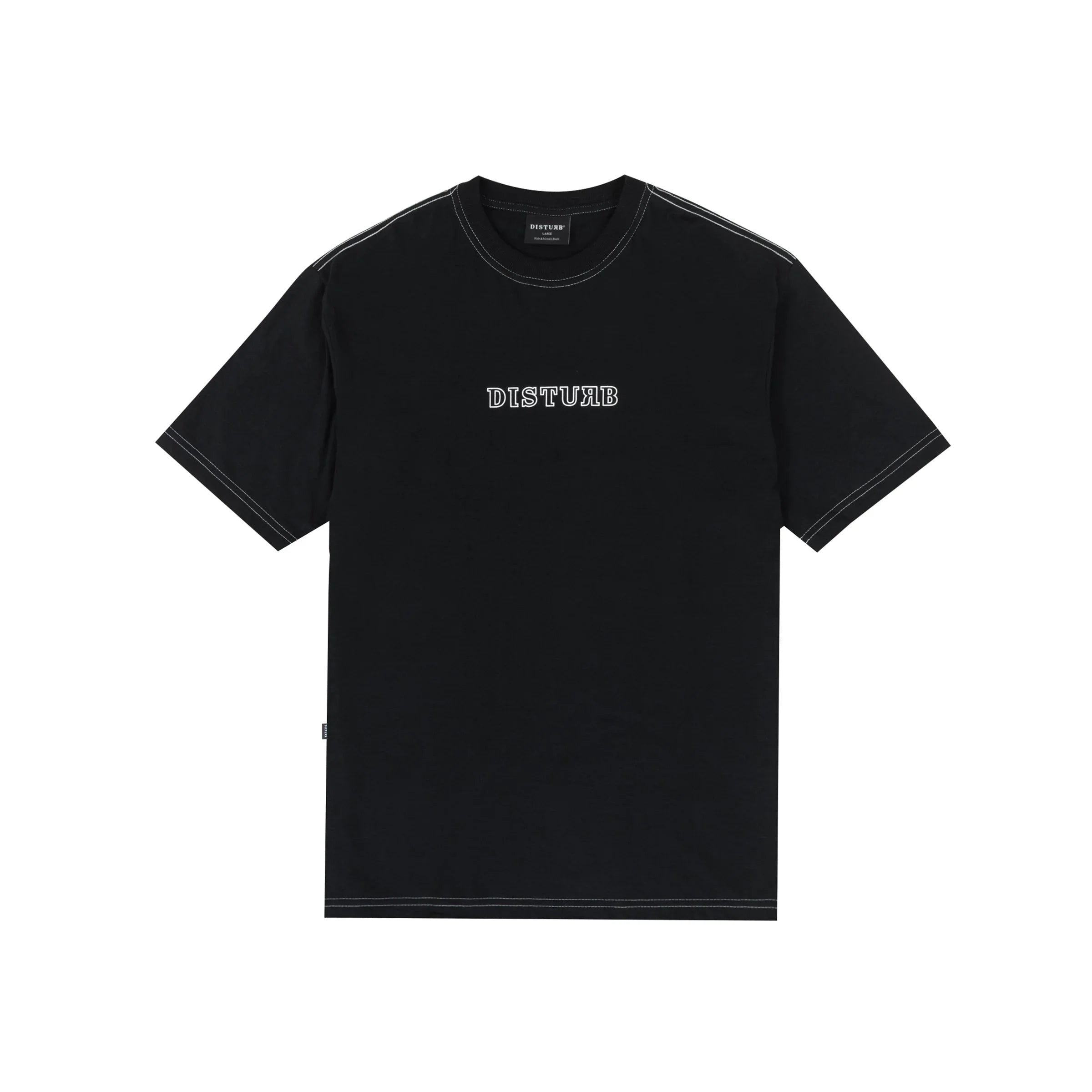 Outline Logo T-Shirt in Black - Four Street