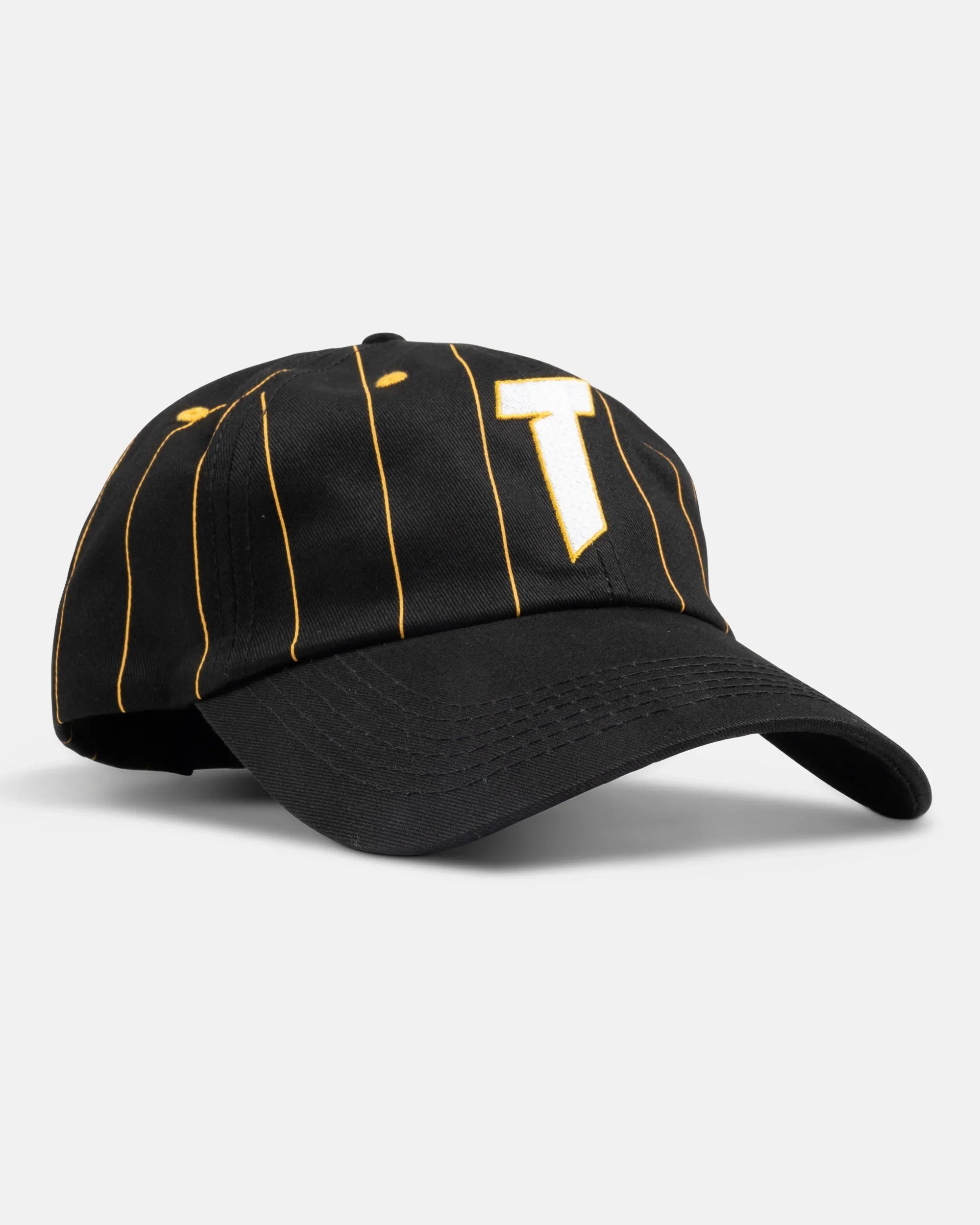 T LOGO - OLD TIMER HAT - BLACK / YELLOW - Four Street