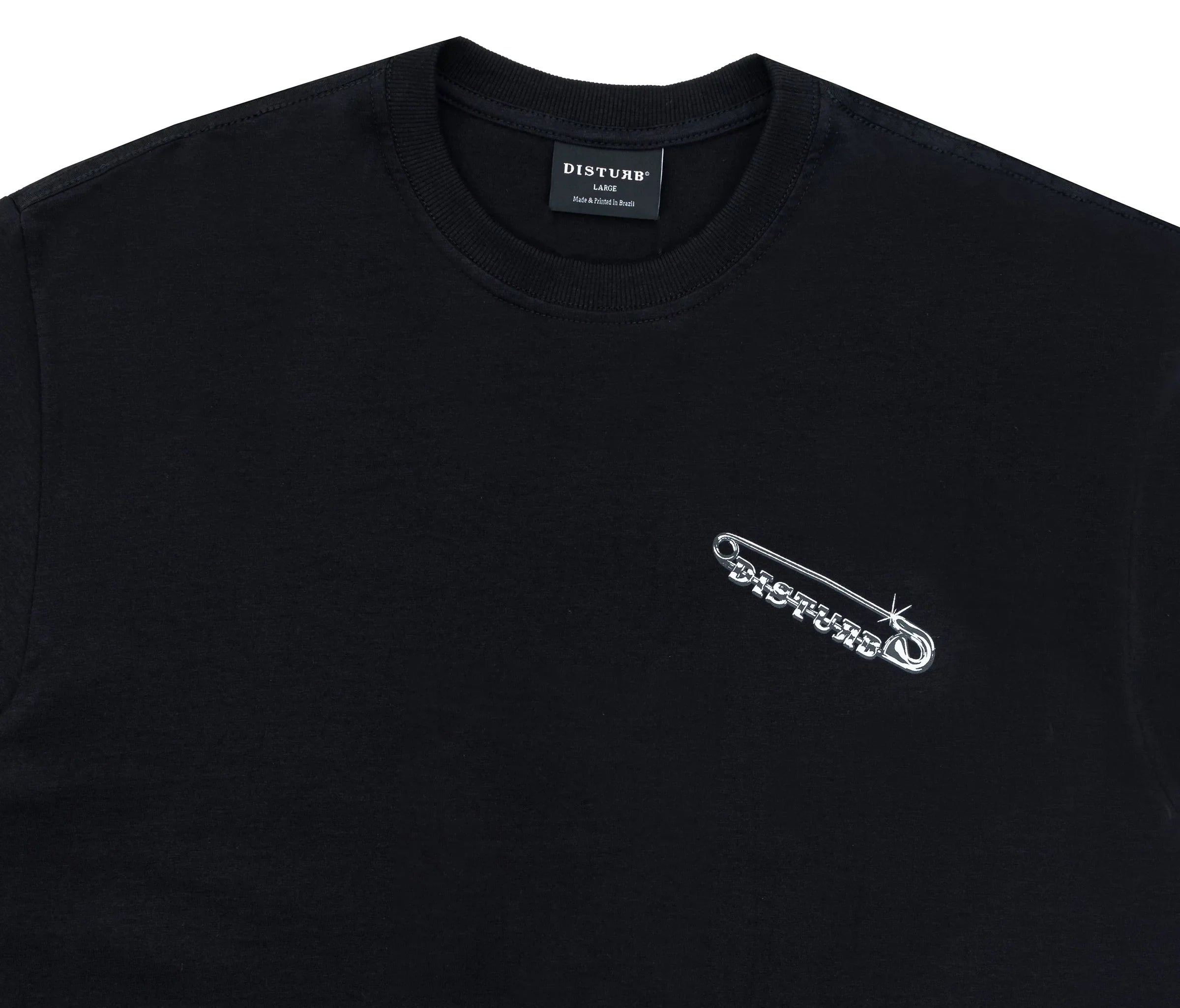 Safety Pin T-Shirt In Black - Four Street