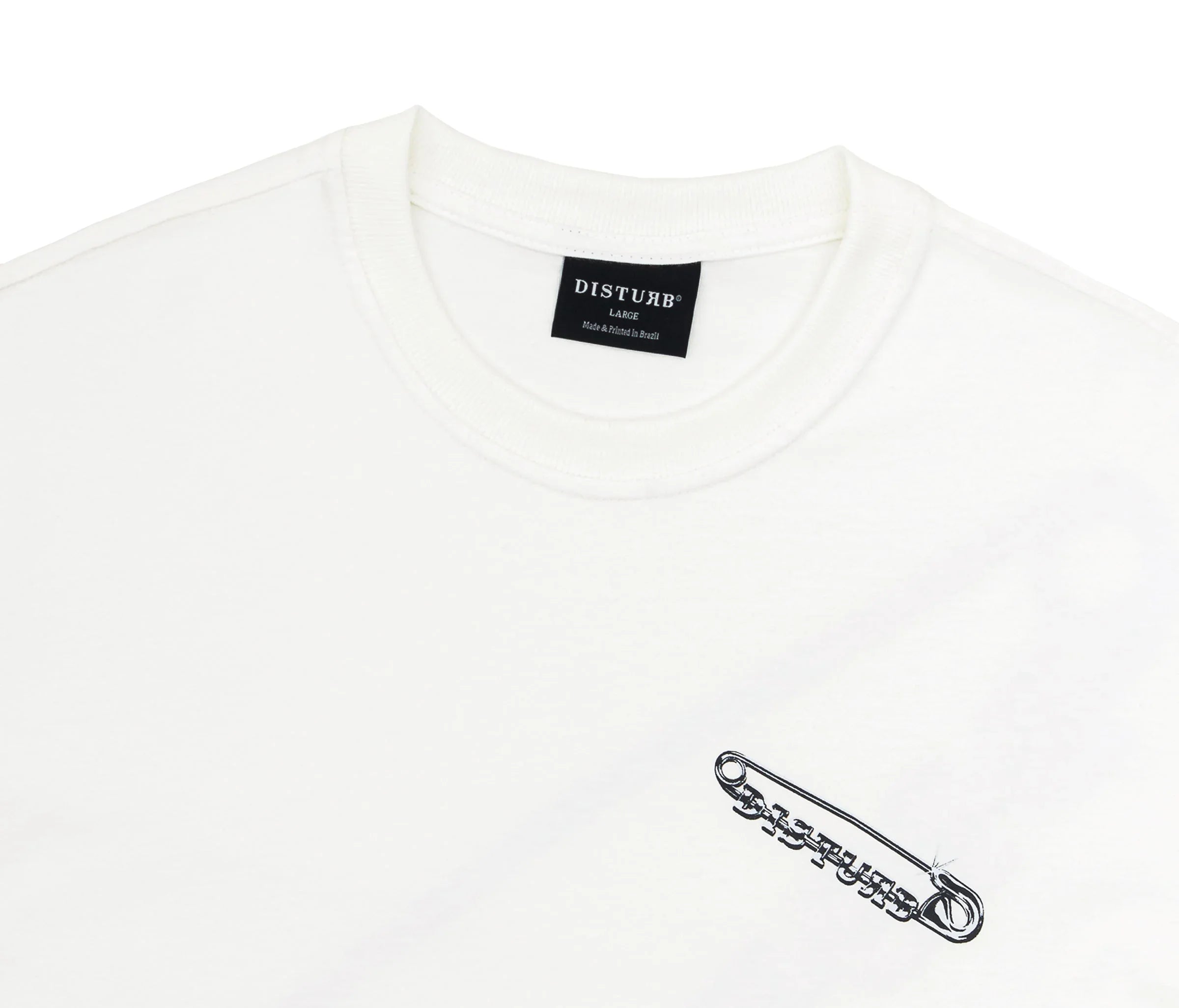 Safety Pin T-Shirt In Off-White - Four Street