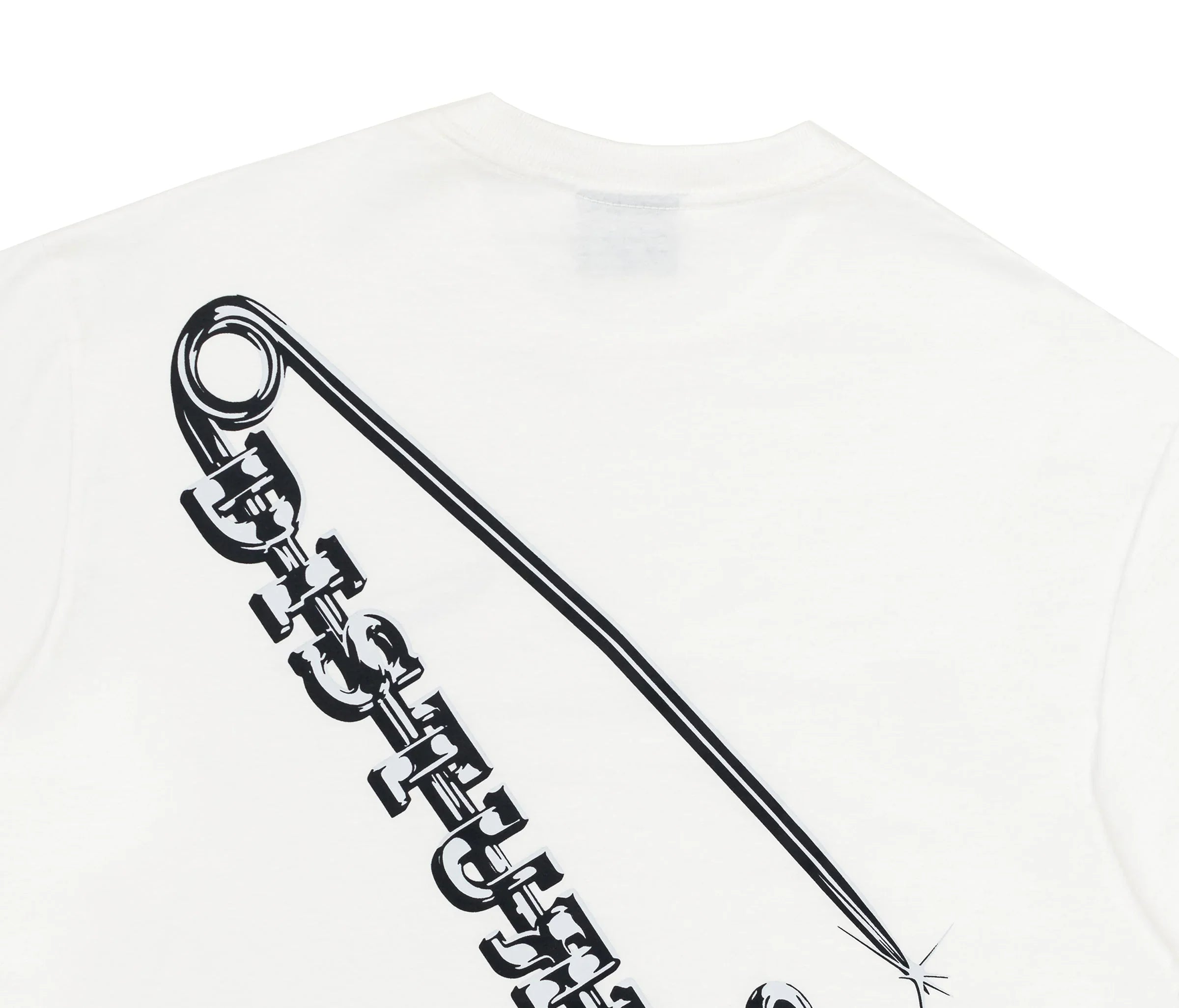 Safety Pin T-Shirt In Off-White - Four Street