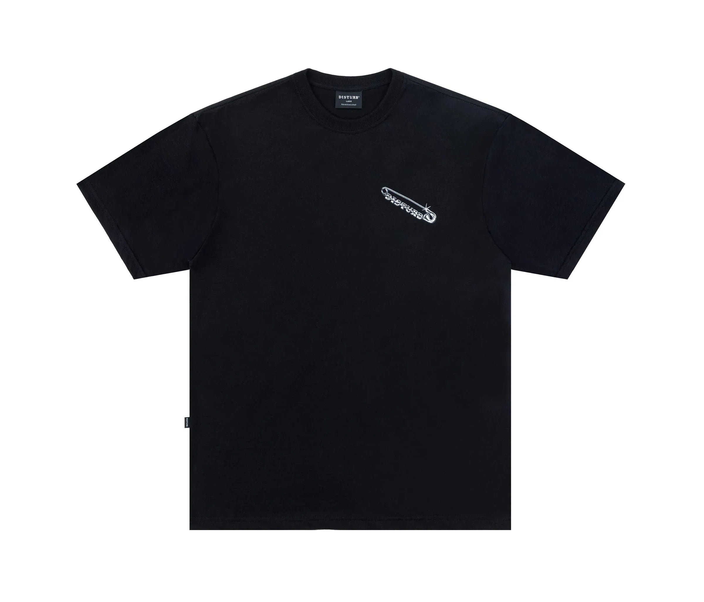 Safety Pin T-Shirt In Black - Four Street